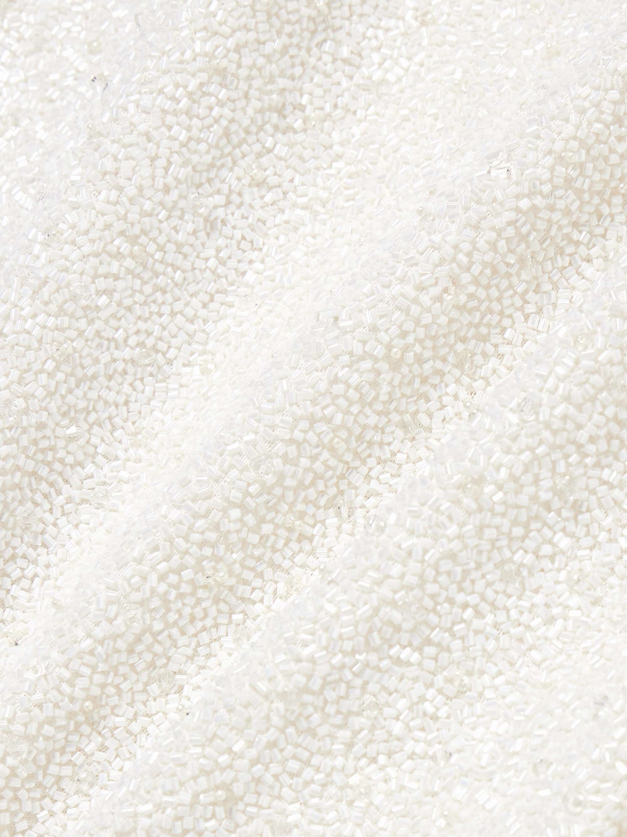 Lille bow-embellished stretch-tulle mini dress view