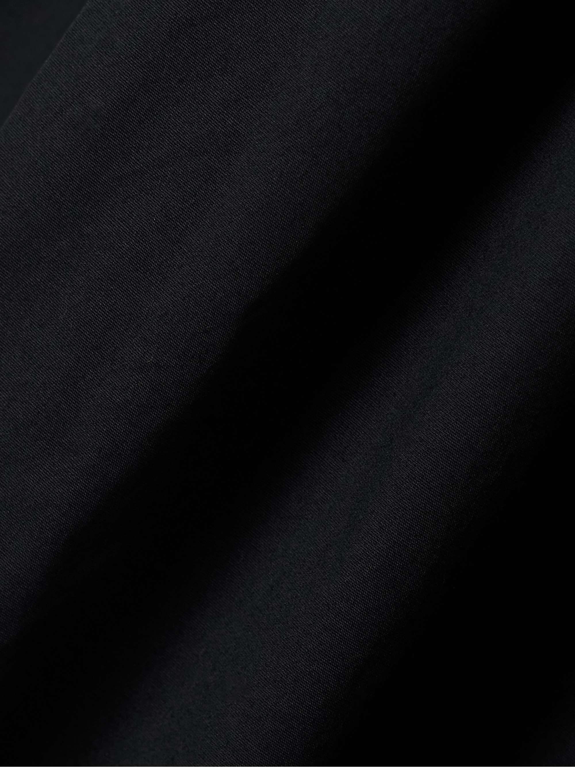 Beau gathered cotton-blend poplin mini dress view
