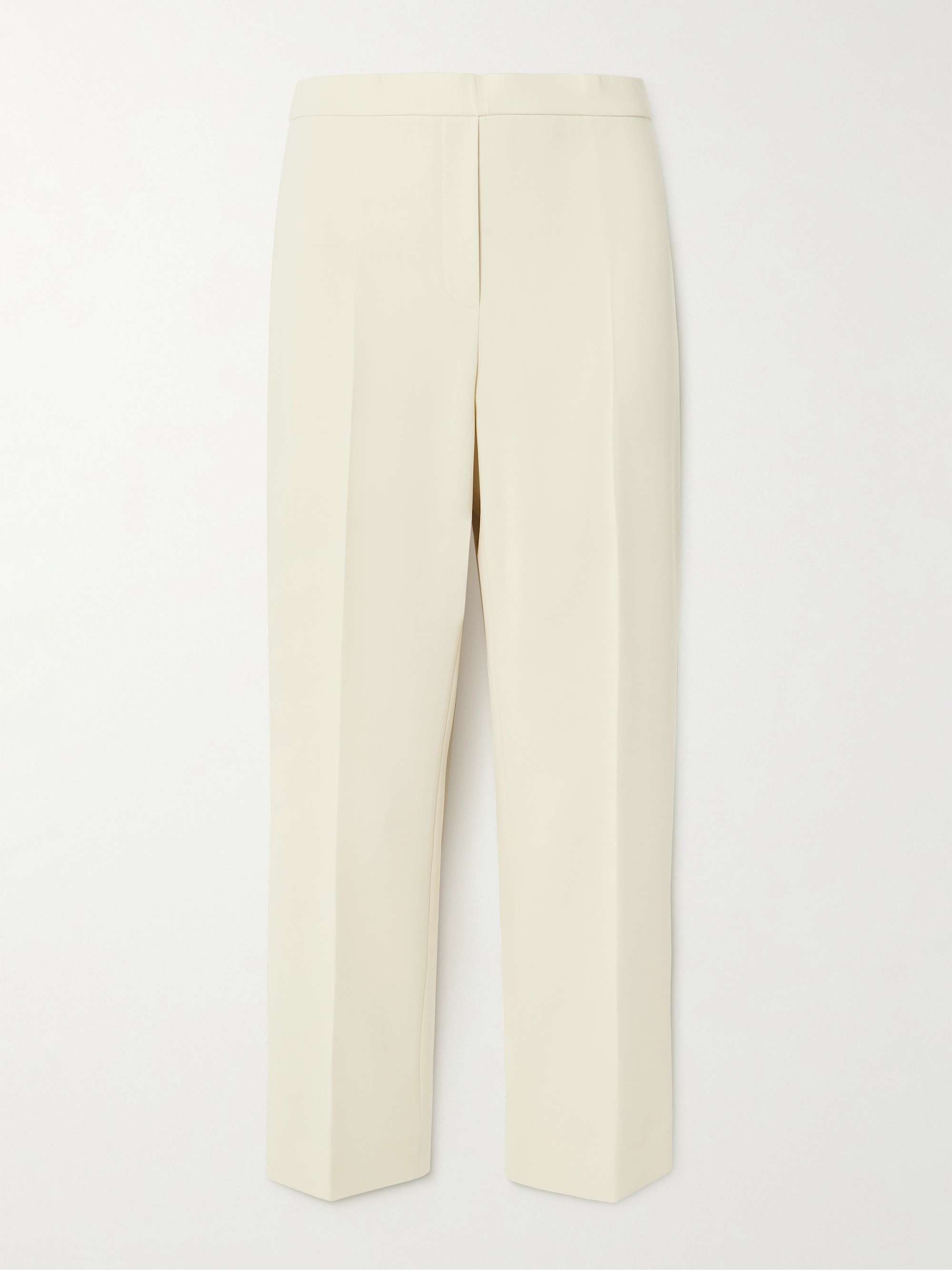 Treeca crepe cropped slim-leg pants view