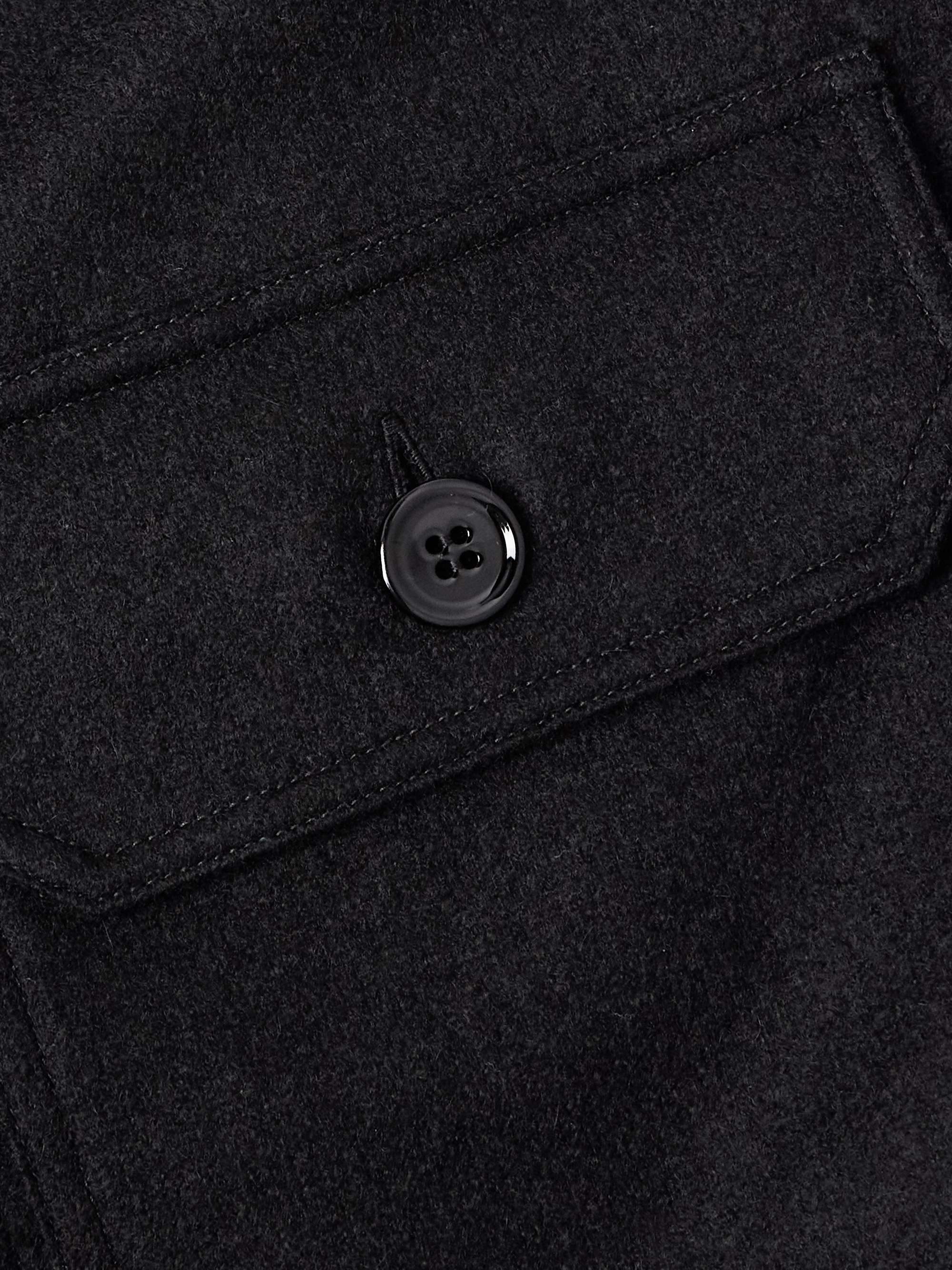 Logo-Appliquéd Cashmere Overshirt view