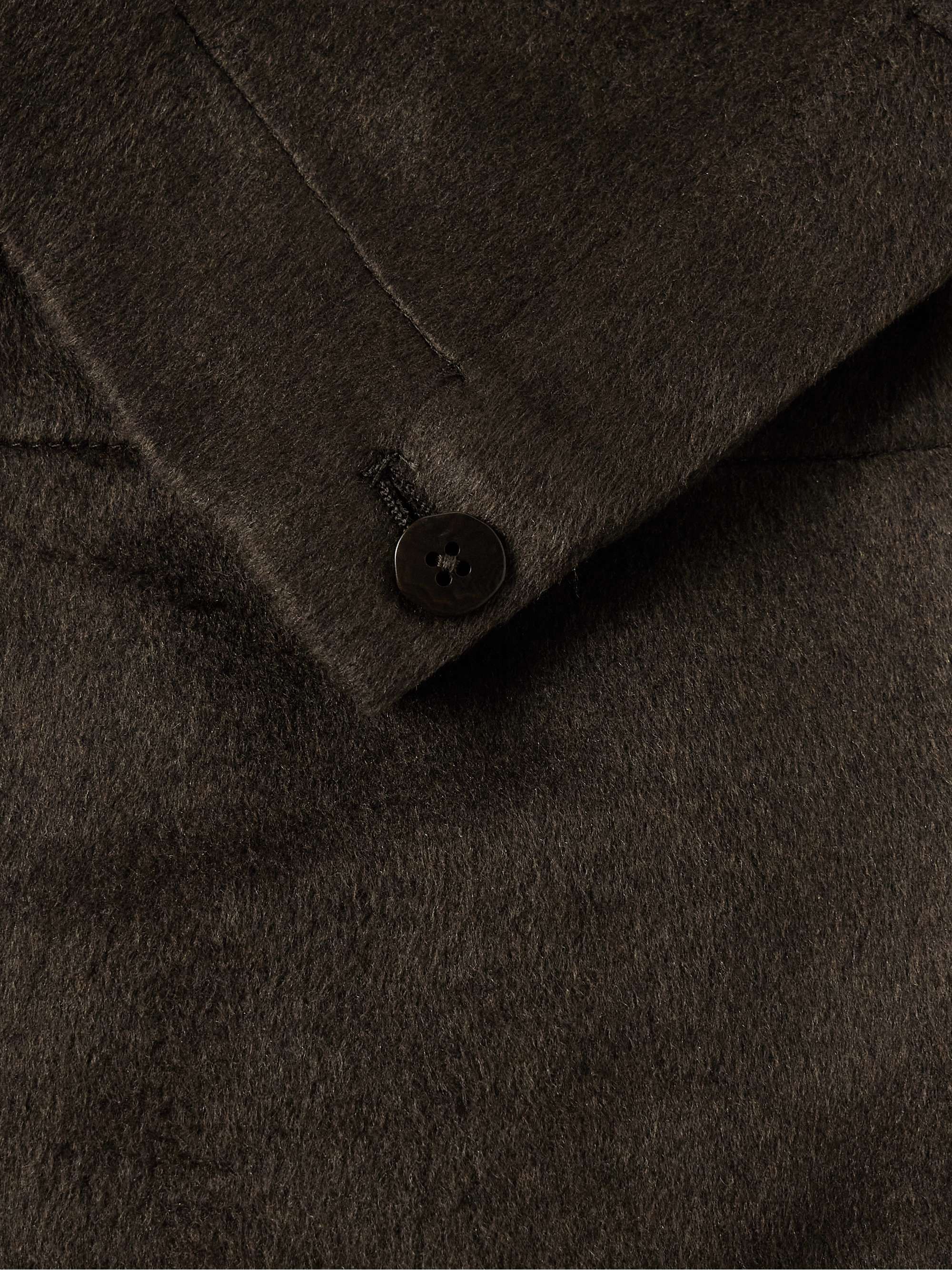 Unstructured Brushed-Silk Blazer view