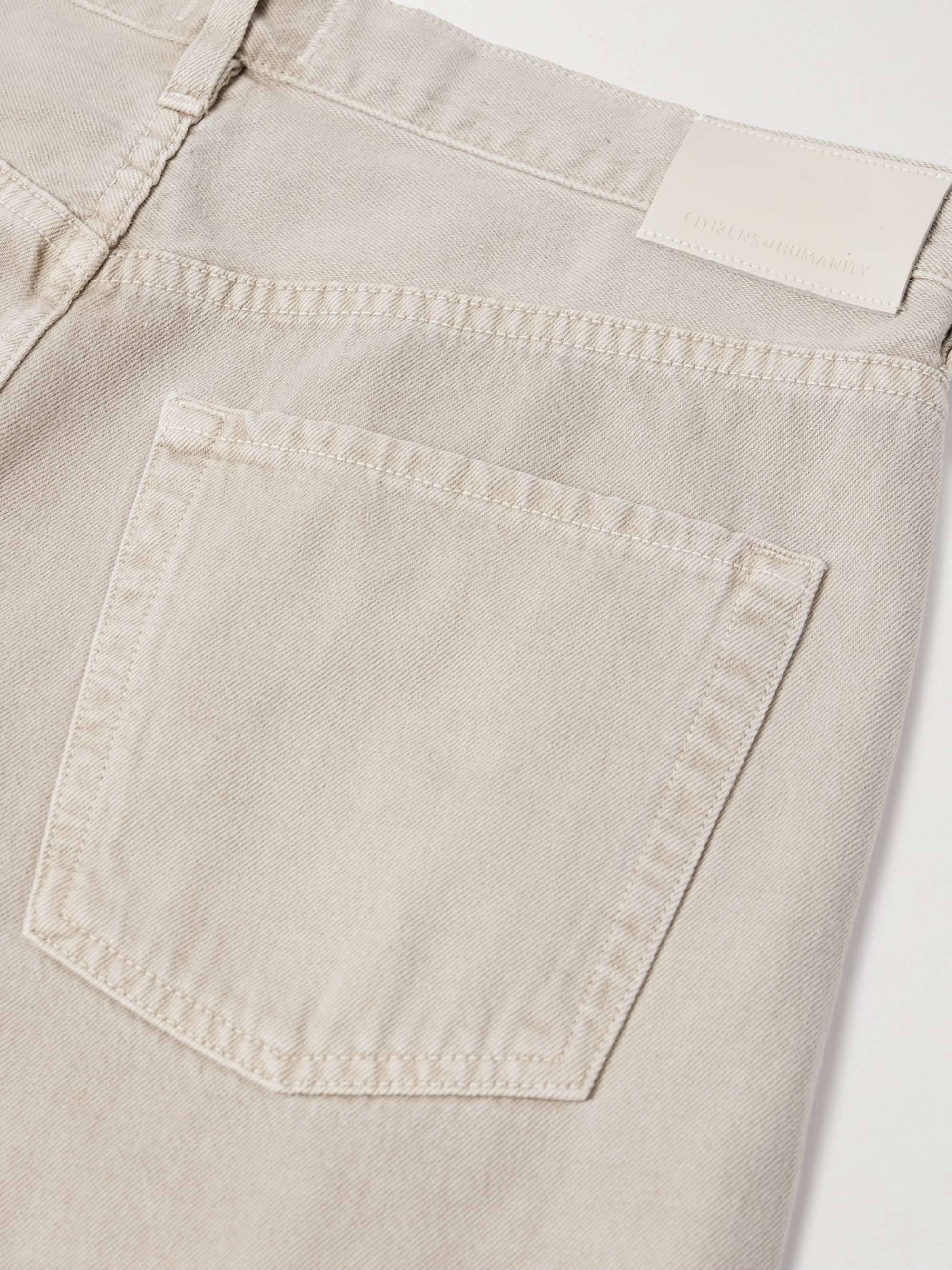 Brynn Drawstring mid-rise wide-leg jeans view