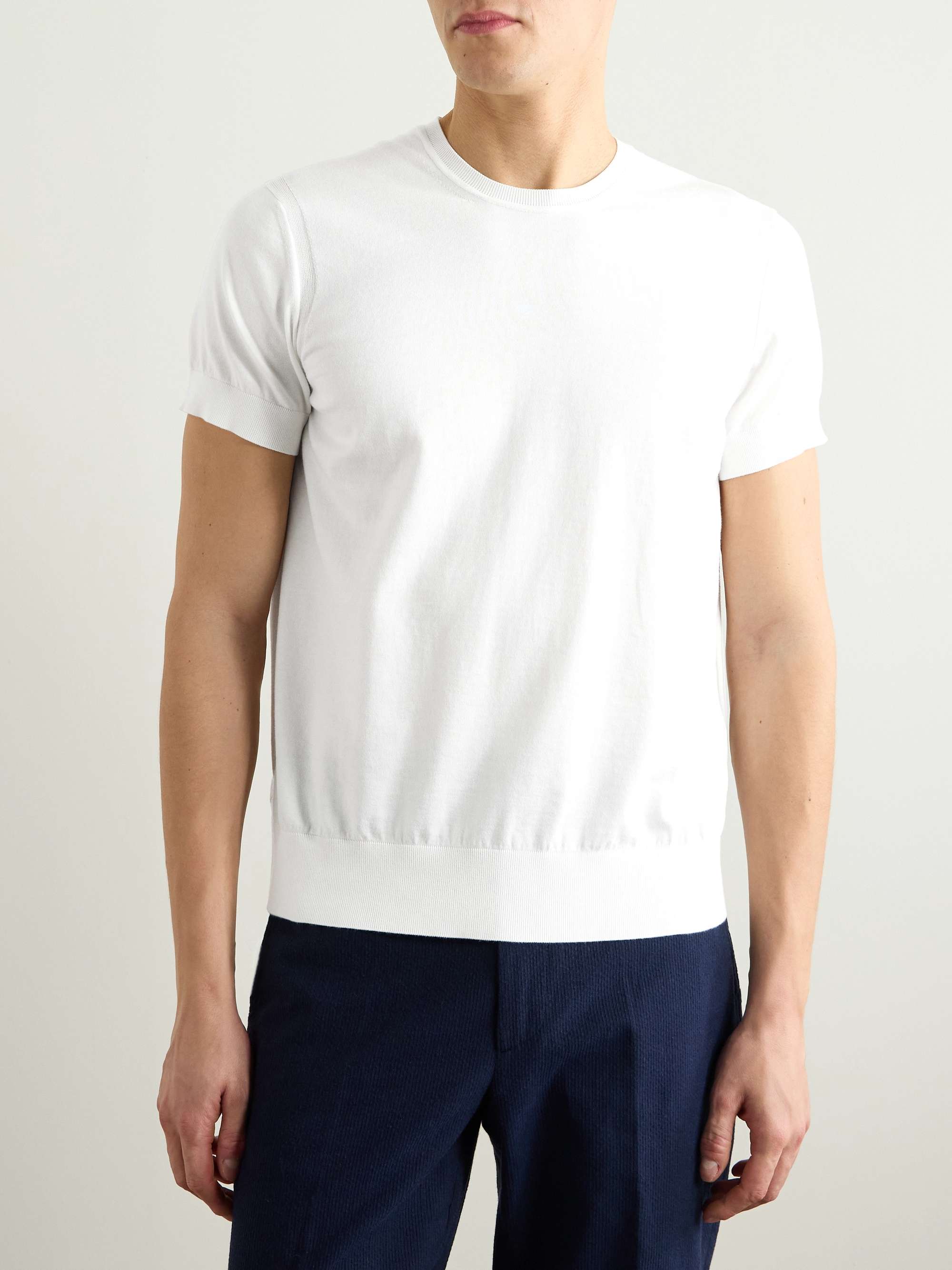 Slim-Fit Sea Island Cotton T-Shirt view