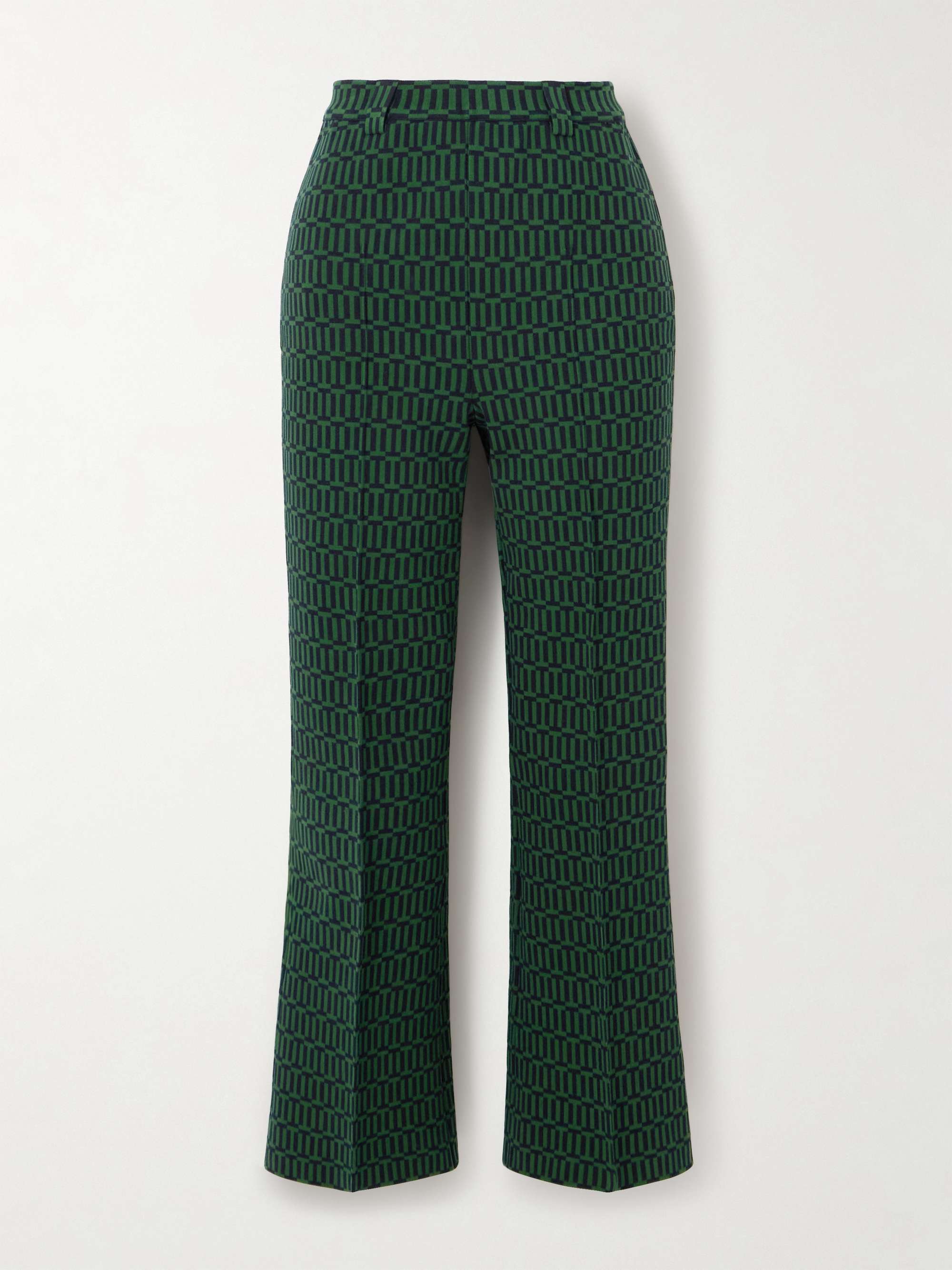 Charlie cotton-blend jacquard slim-leg pants view