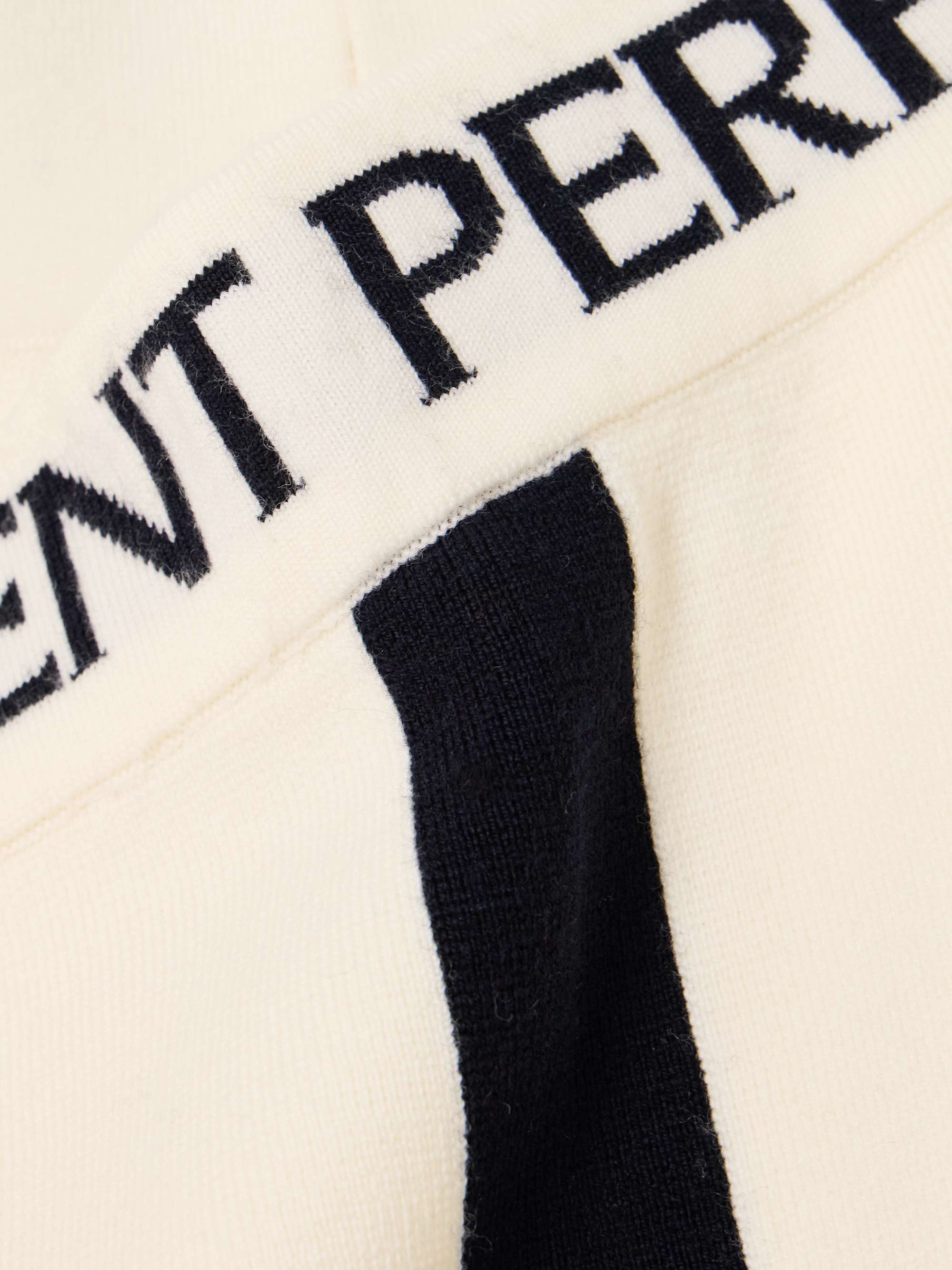 La Tour intarsia wool-blend tapered track pants view