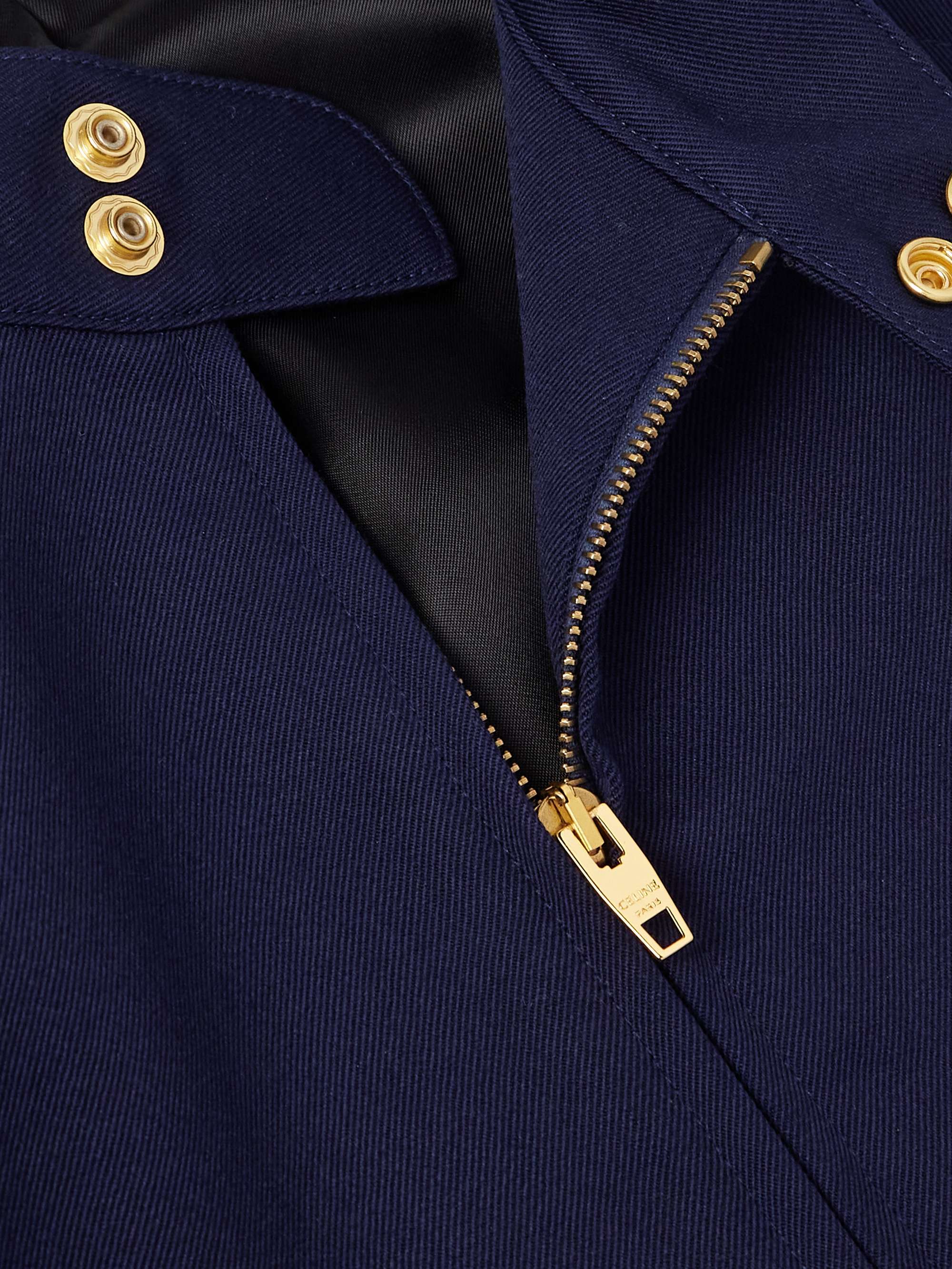 Embroidered Wool-Twill Blouson Jacket view