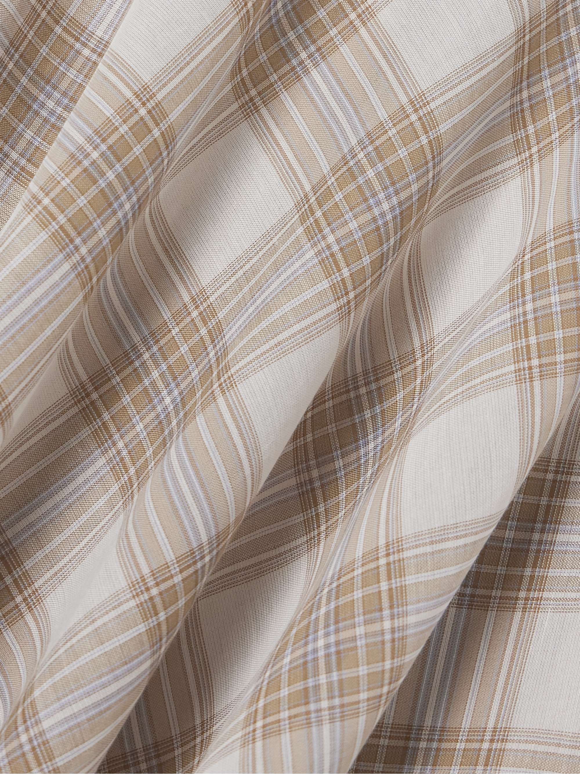 Eve asymmetric layered checked voile maxi dress view