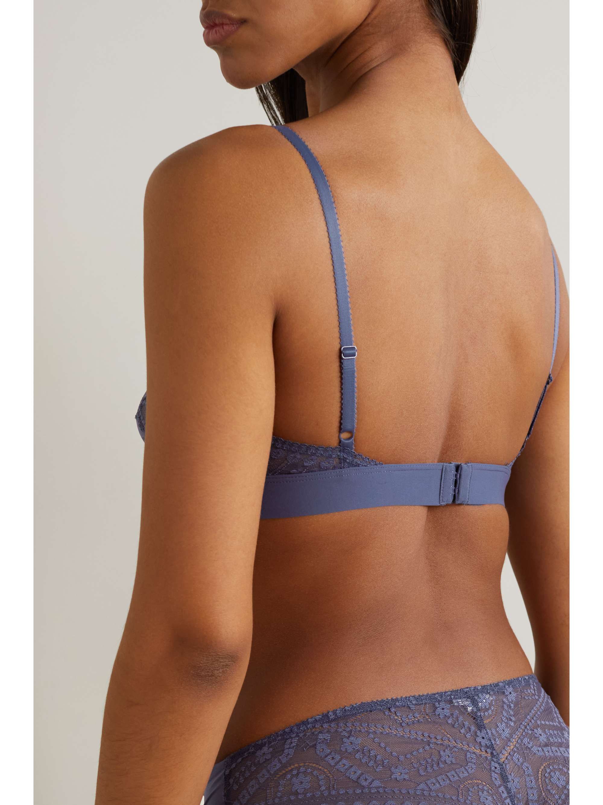 Néroli Cèdre stretch-jersey and lace soft-cup bra view