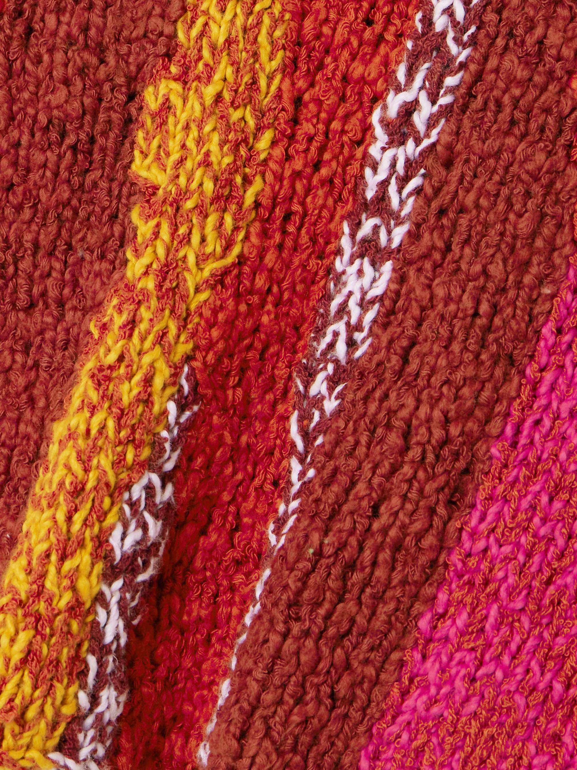 Striped organic cotton-bouclé T-shirt view