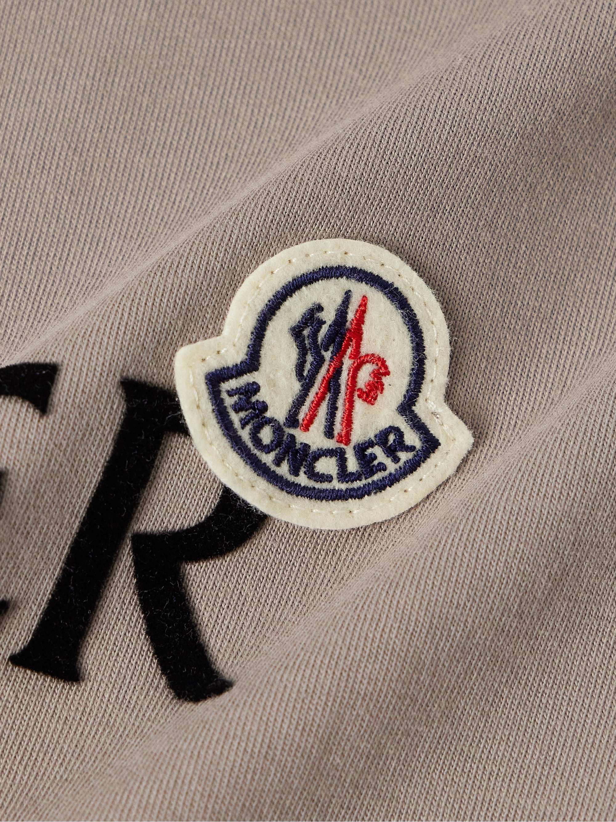 Logo-Flocked Appliquéd Cotton-Jersey T-Shirt view