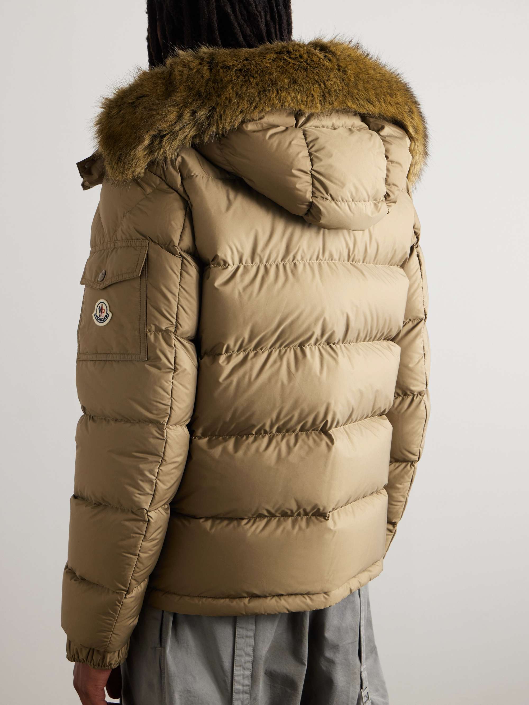 Mayaf Faux Fur-Trimmed Quilted Shell Down Jacket view