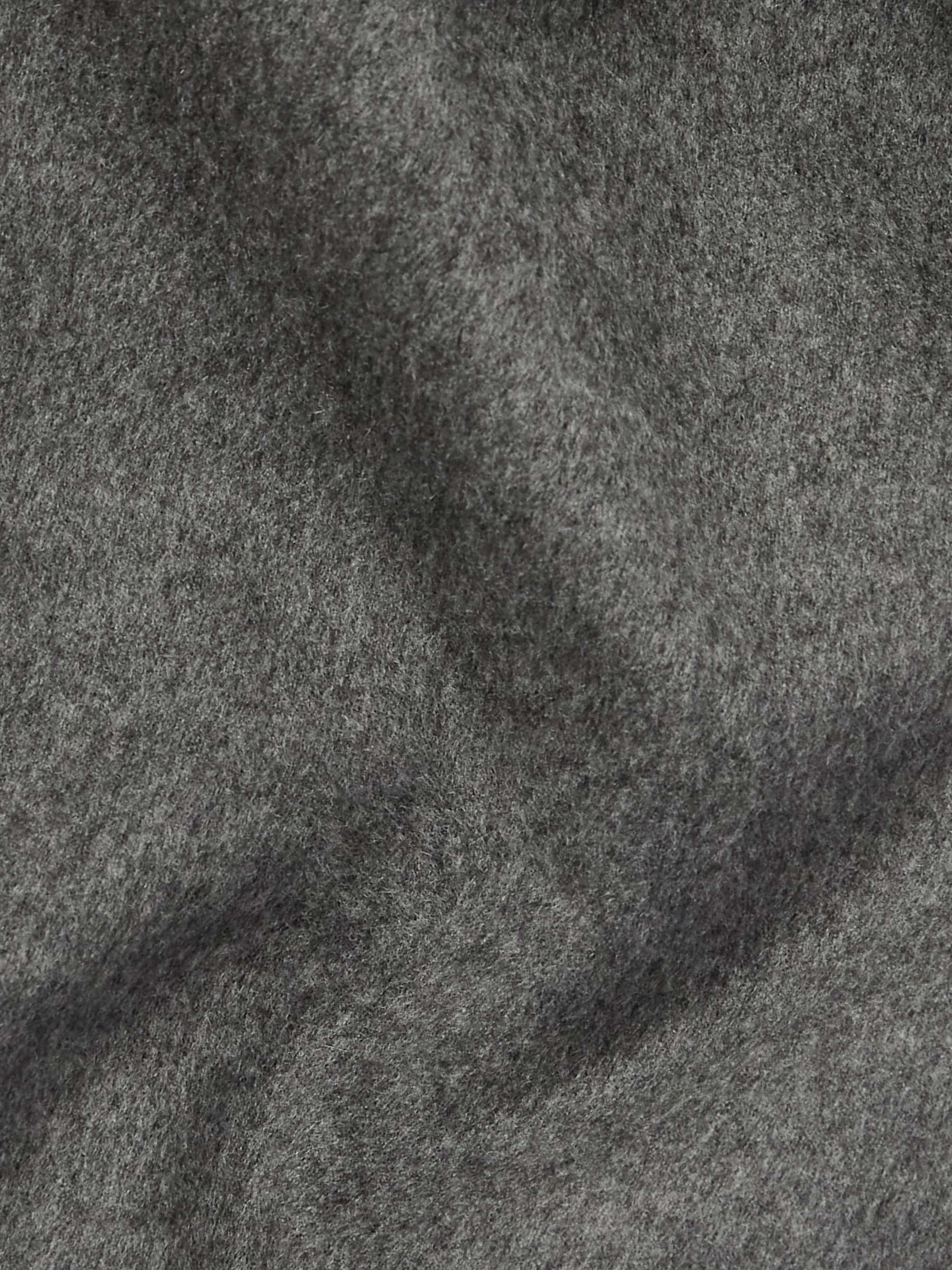 Shearling-Trimmed Padded Cashmere Bomber Jacket view