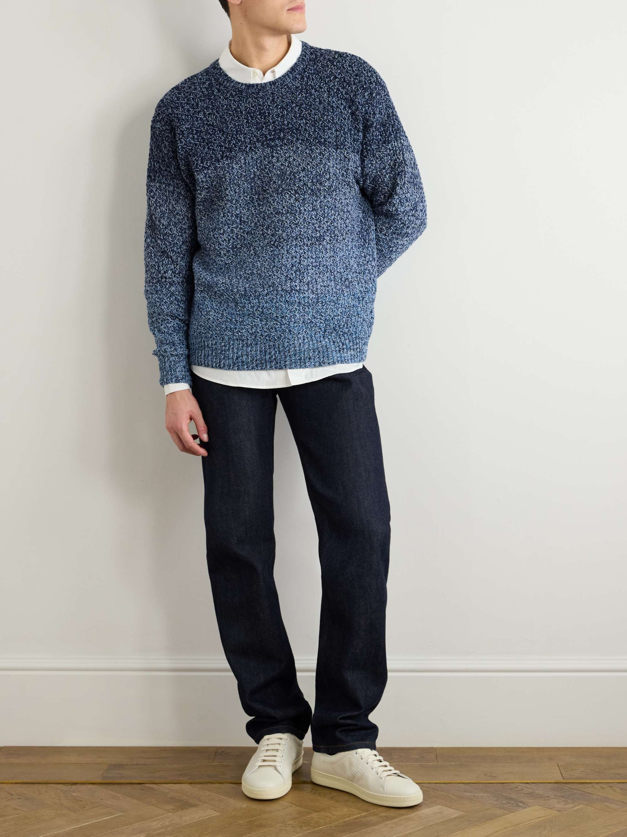Degradé Cotton-Jacquard Sweater view