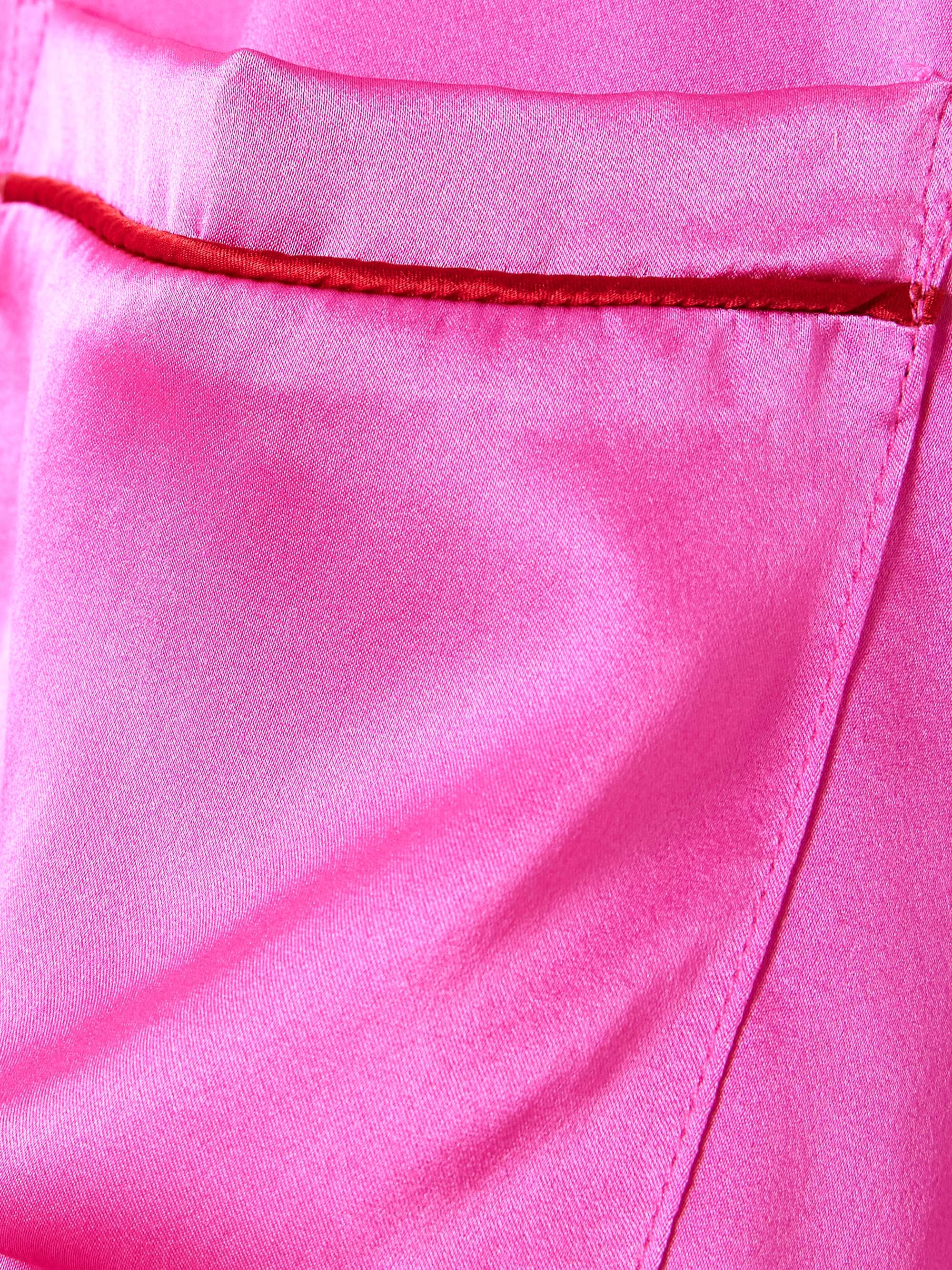 Cheer silk-satin pajama top view