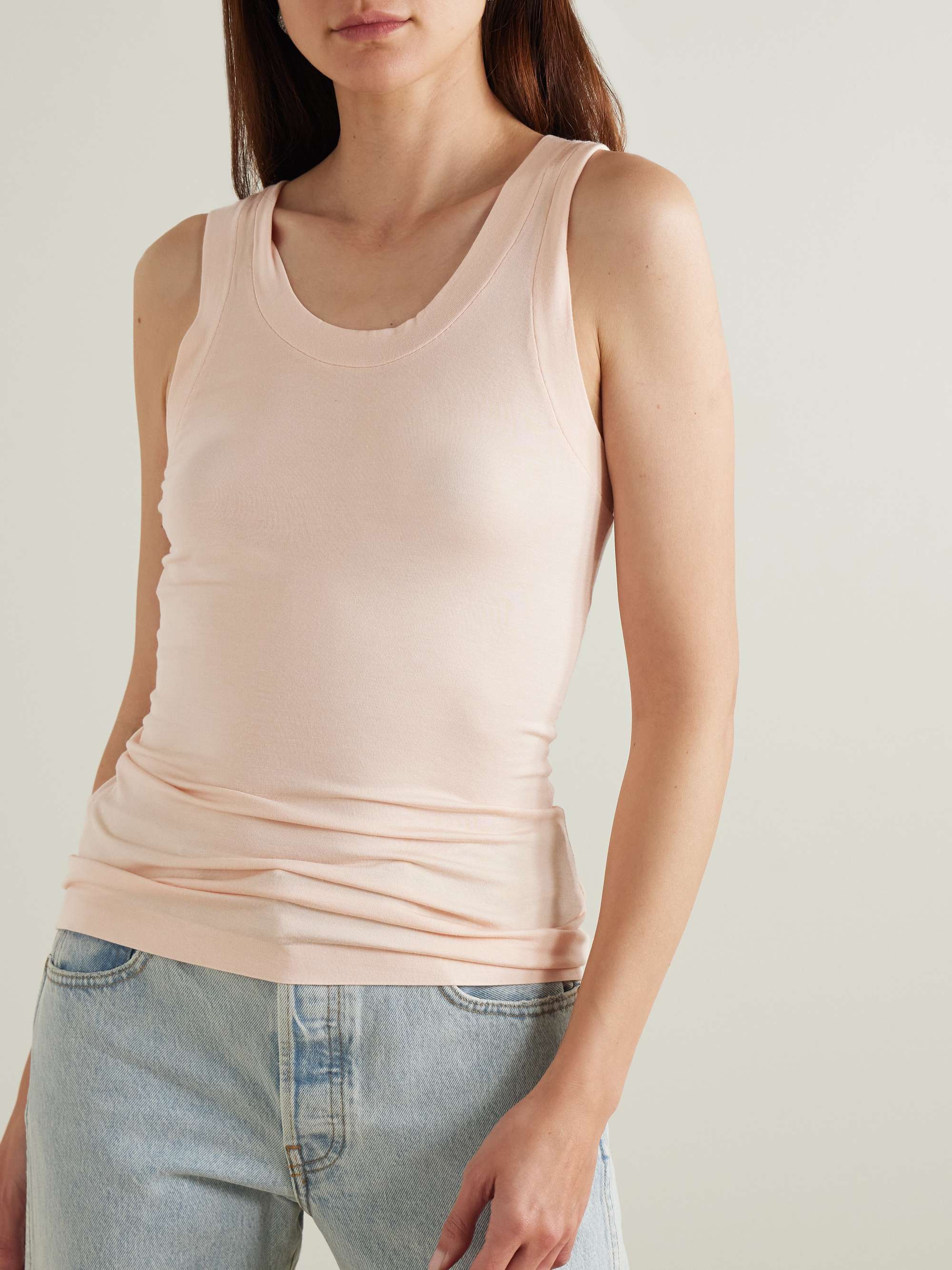 Racer stretch-jersey tank view
