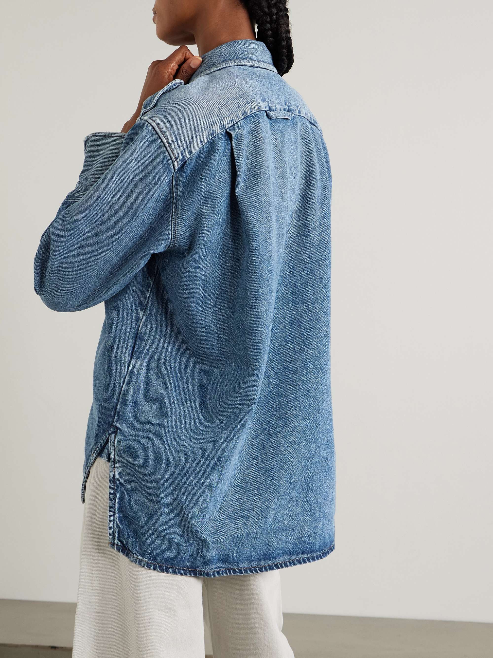 Ari denim shirt view