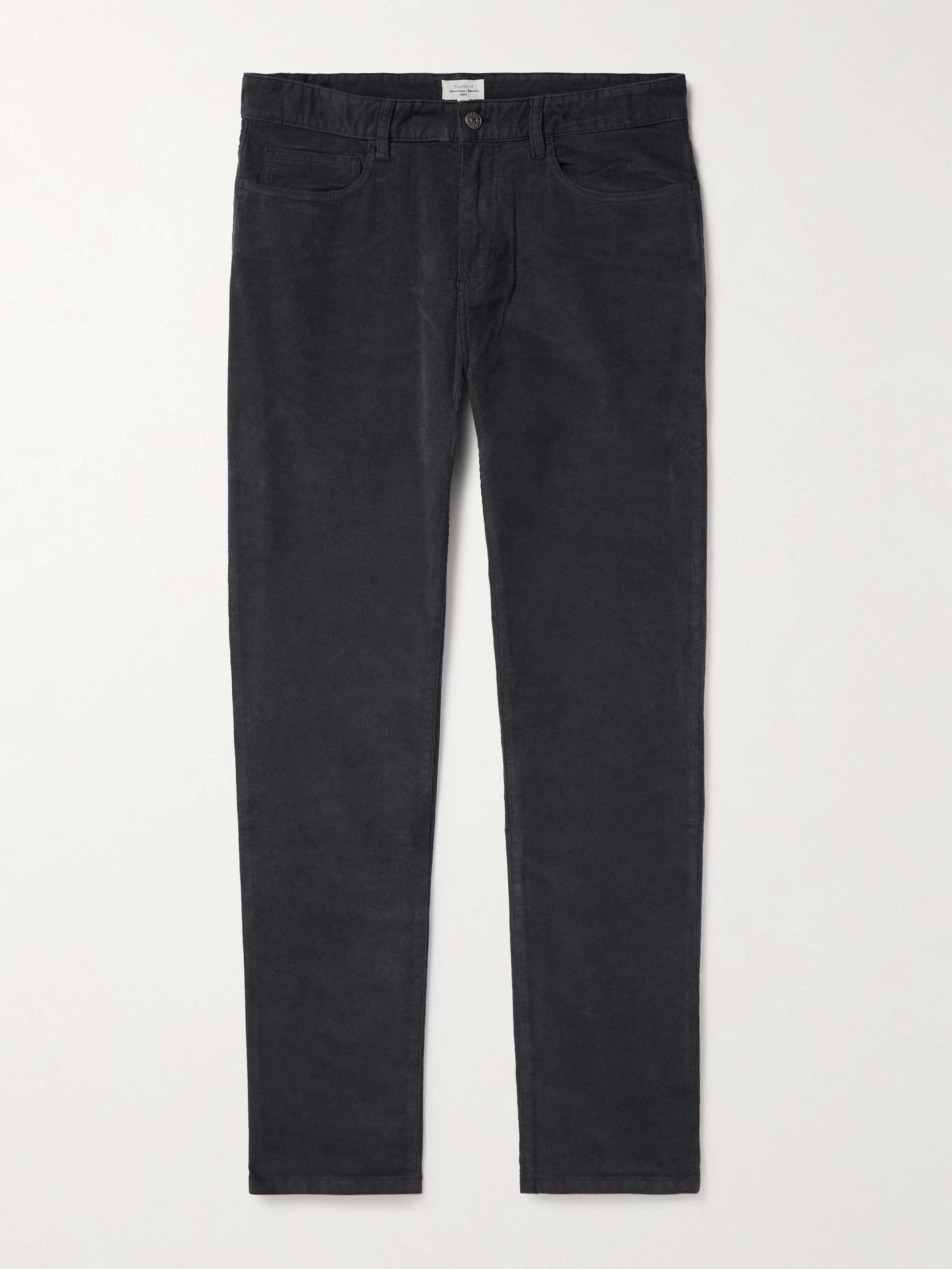 Tim Straight-Leg Cotton-Blend Corduroy Trousers view