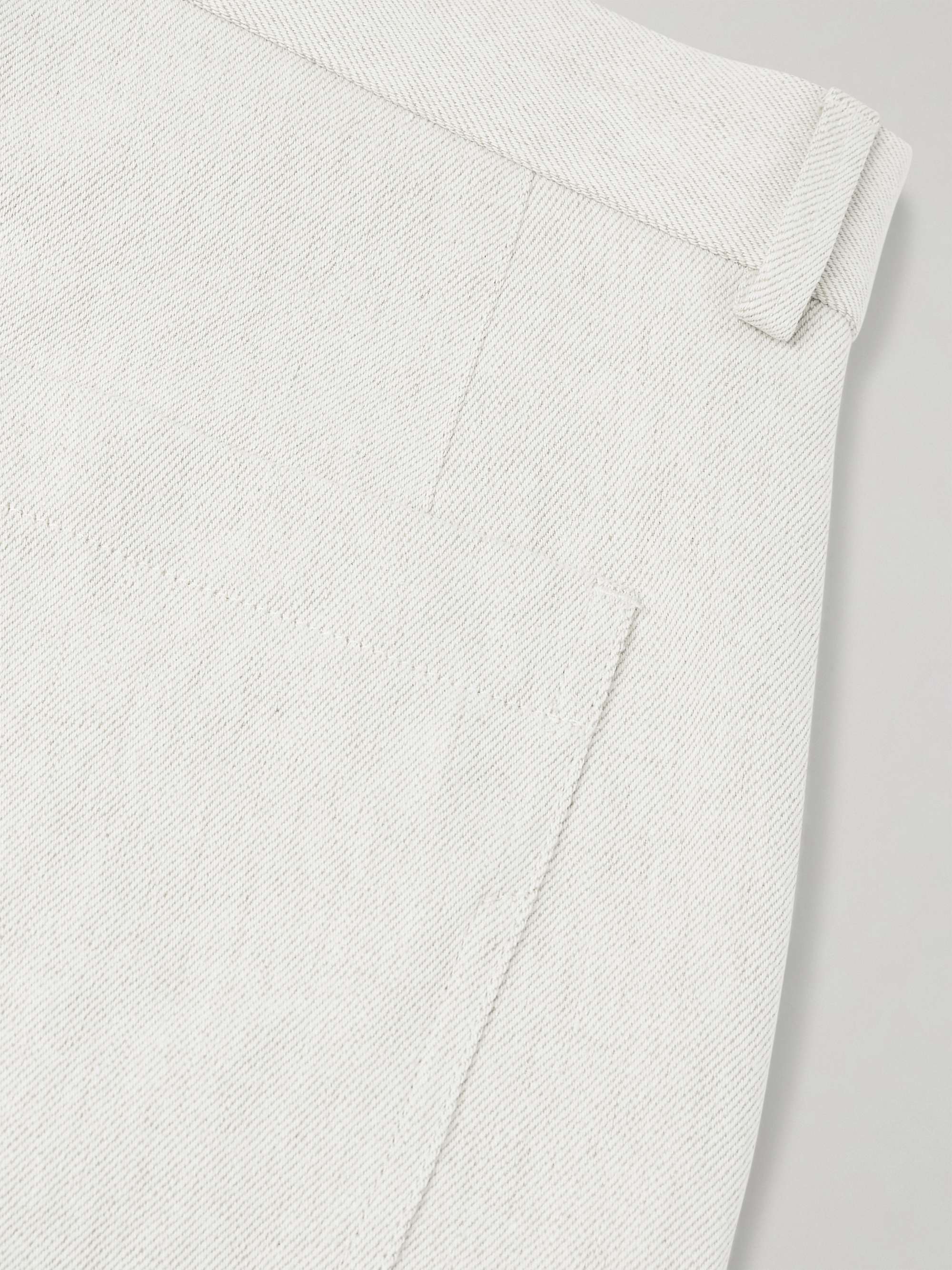 Venezia 1951 Straight-Leg Cotton and Linen-Blend Twill Trousers view