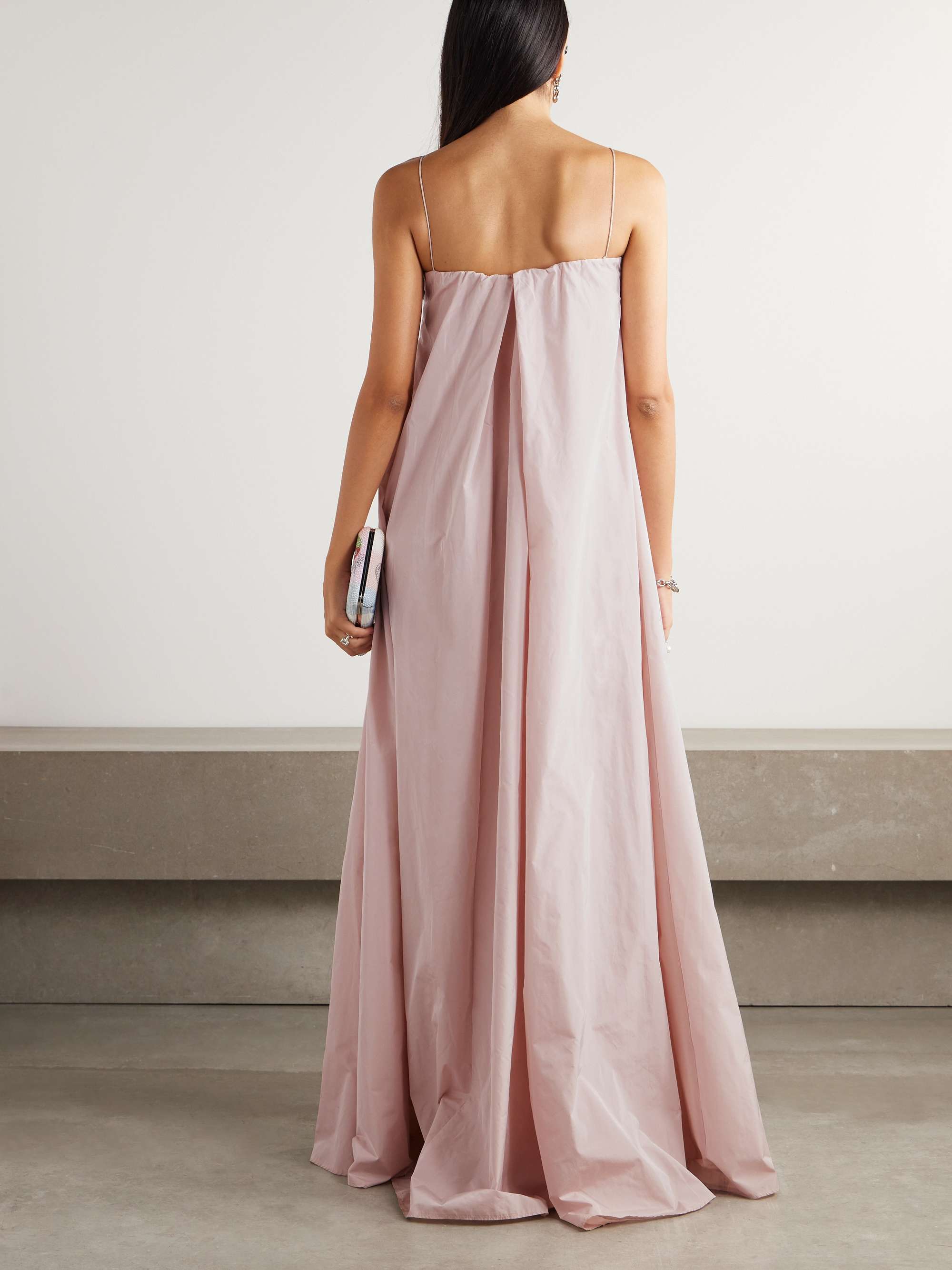 Estelle bow-embellished taffeta gown view