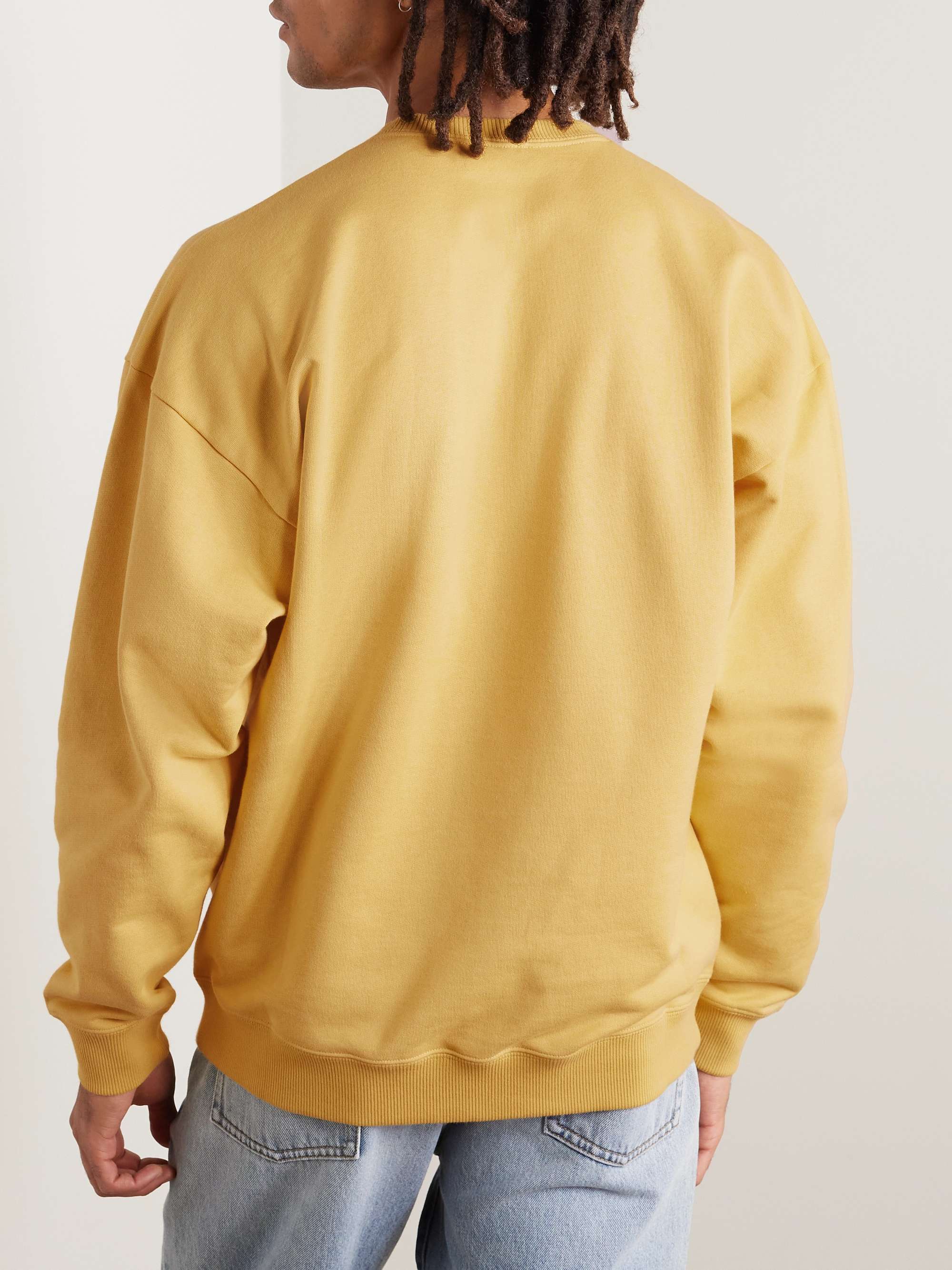 Logo-Embroidered Cotton-Jersey Sweatshirt view