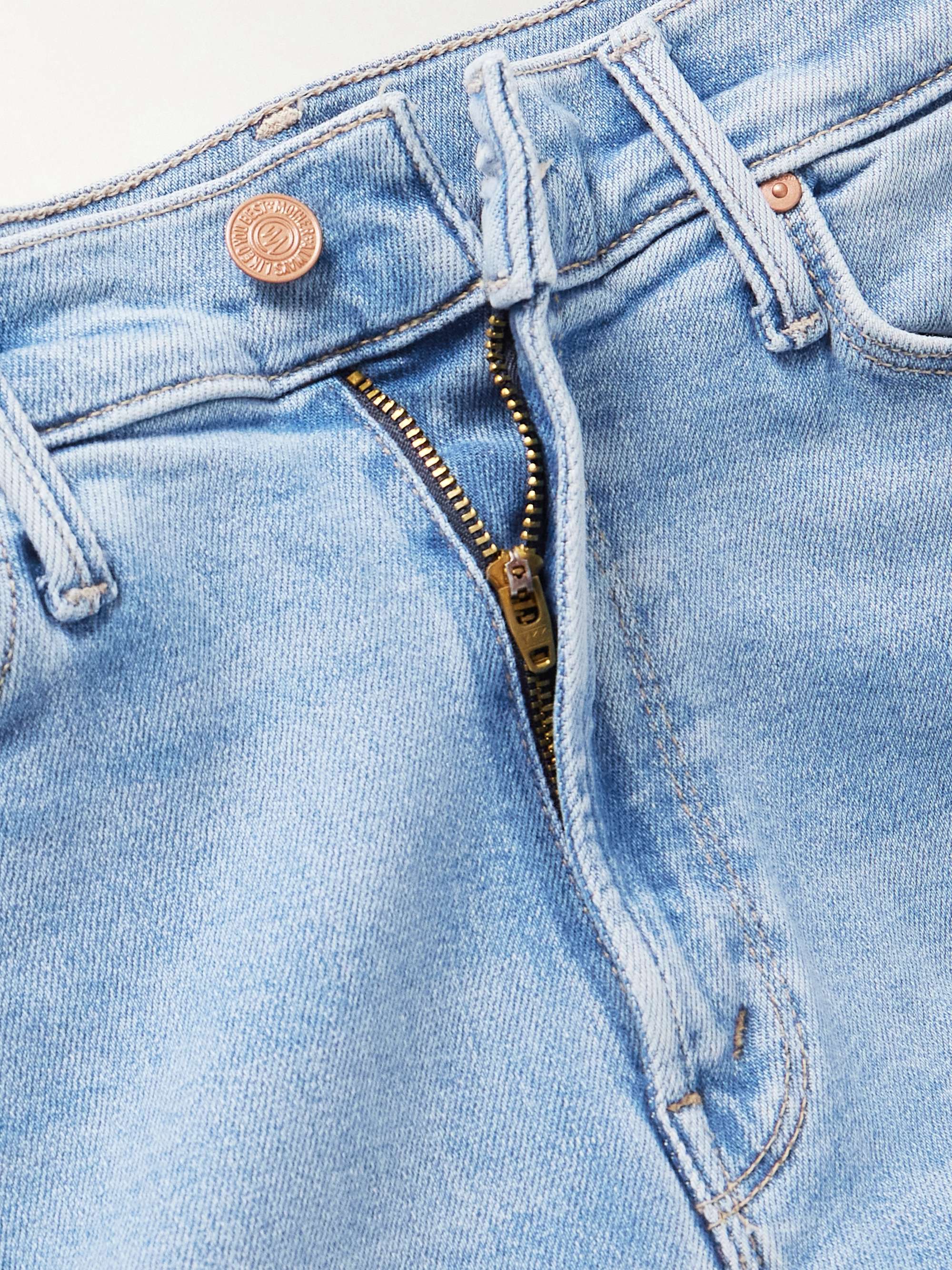 The Dazzler Ankle frayed mid-rise slim-leg jeans view