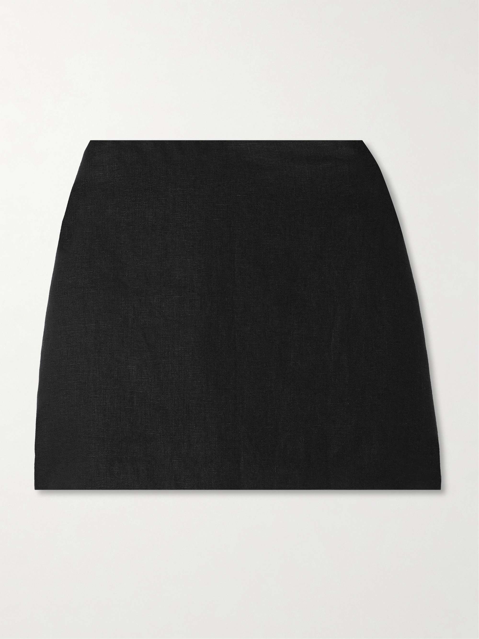 Alice linen mini skirt view