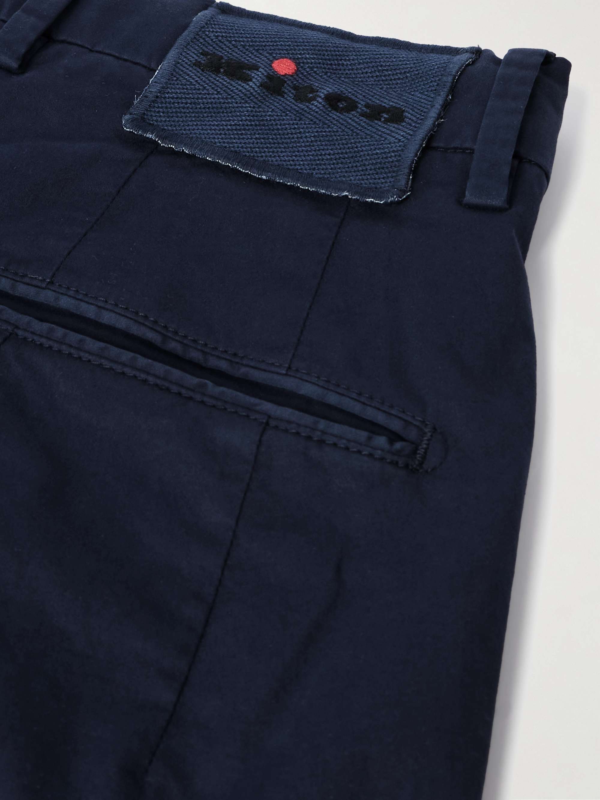 Straight-Leg Stretch-Cotton Shorts view