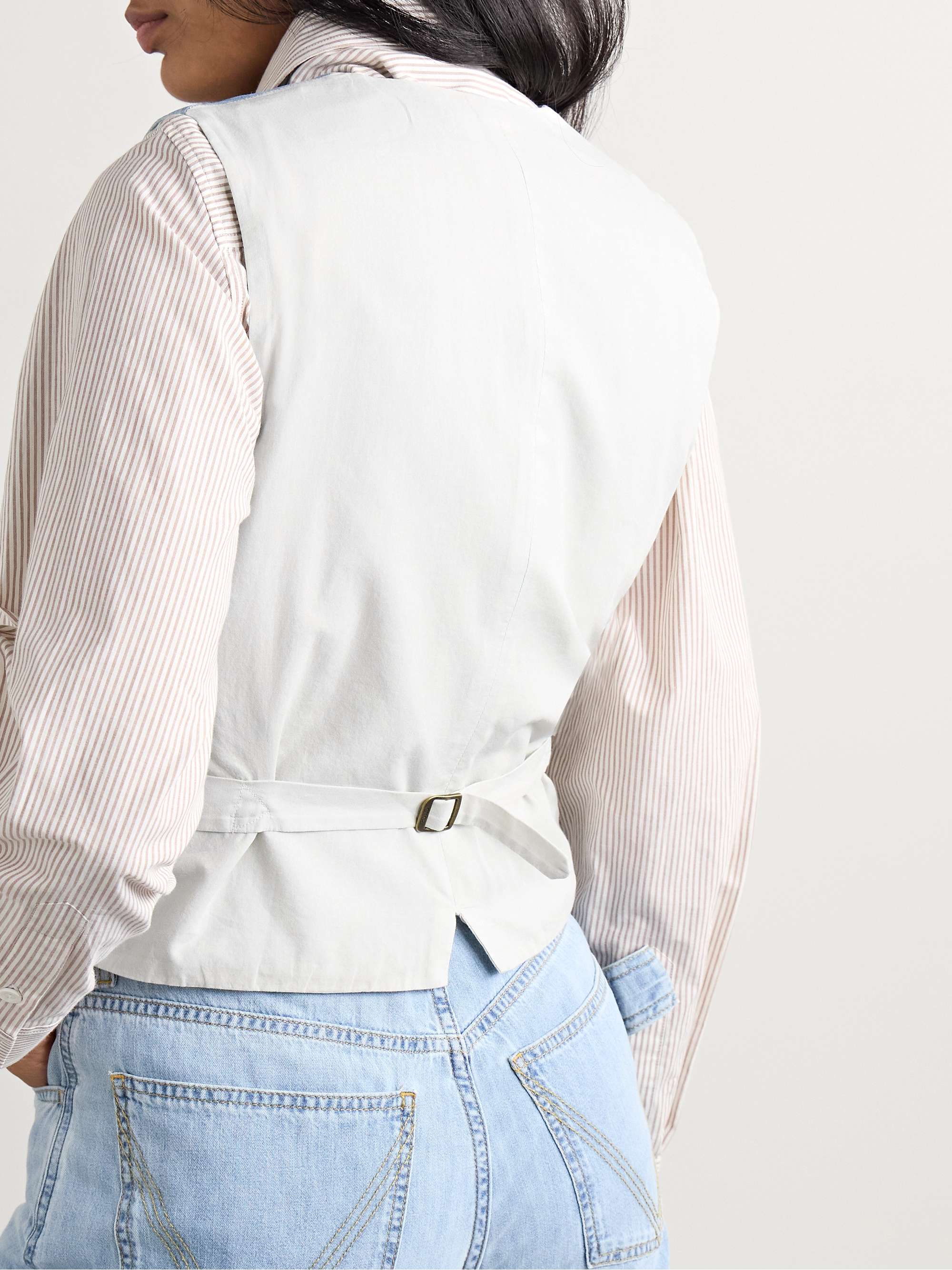 Pauline cotton-chambray vest view