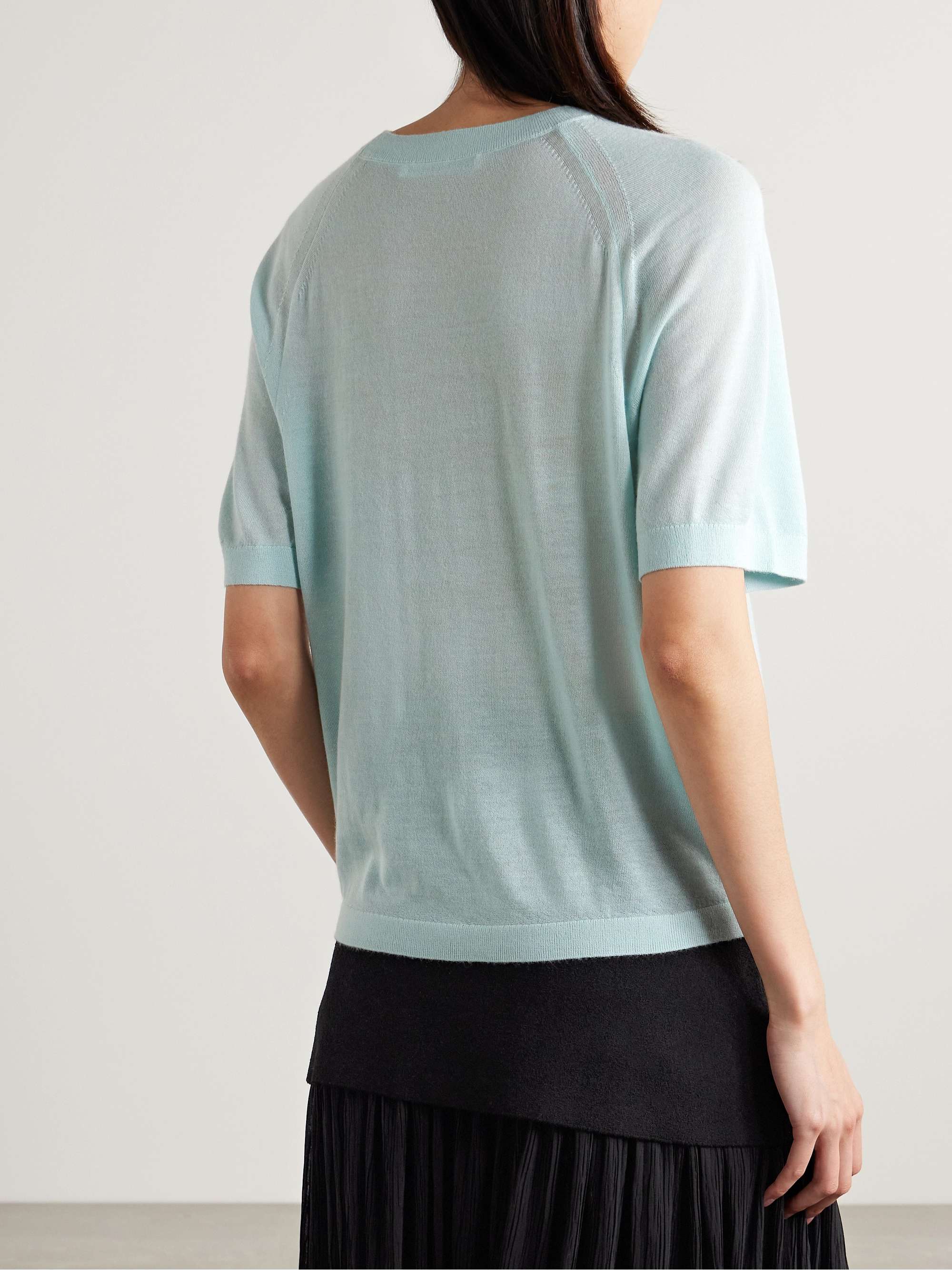 Oversized cashmere T-shirt view