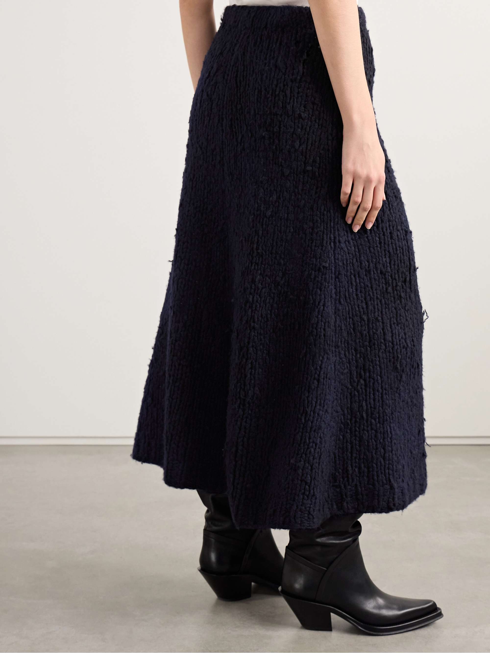 Perses cashmere midi skirt view
