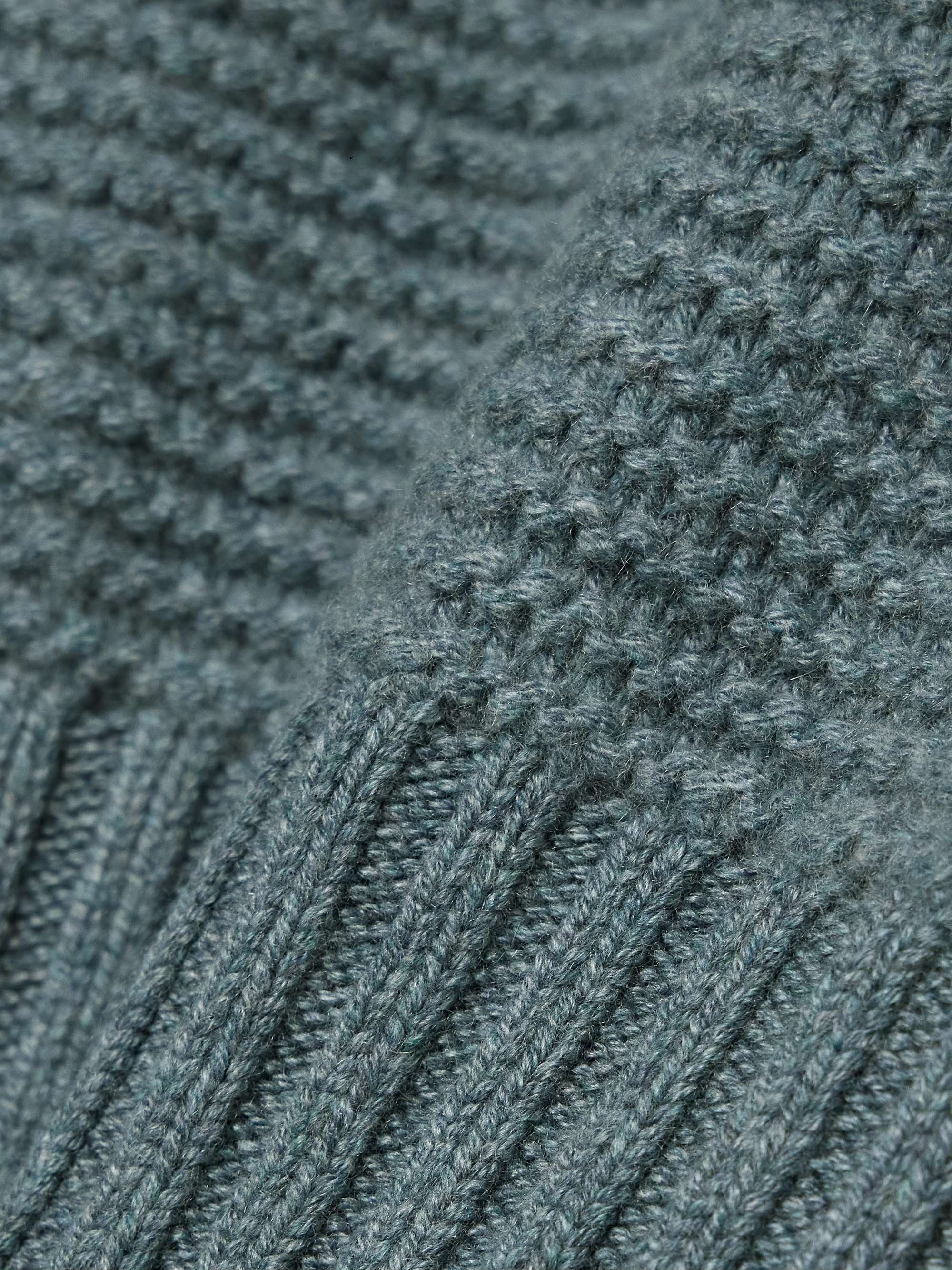 Ashi cropped ribbed cashmere sweater view