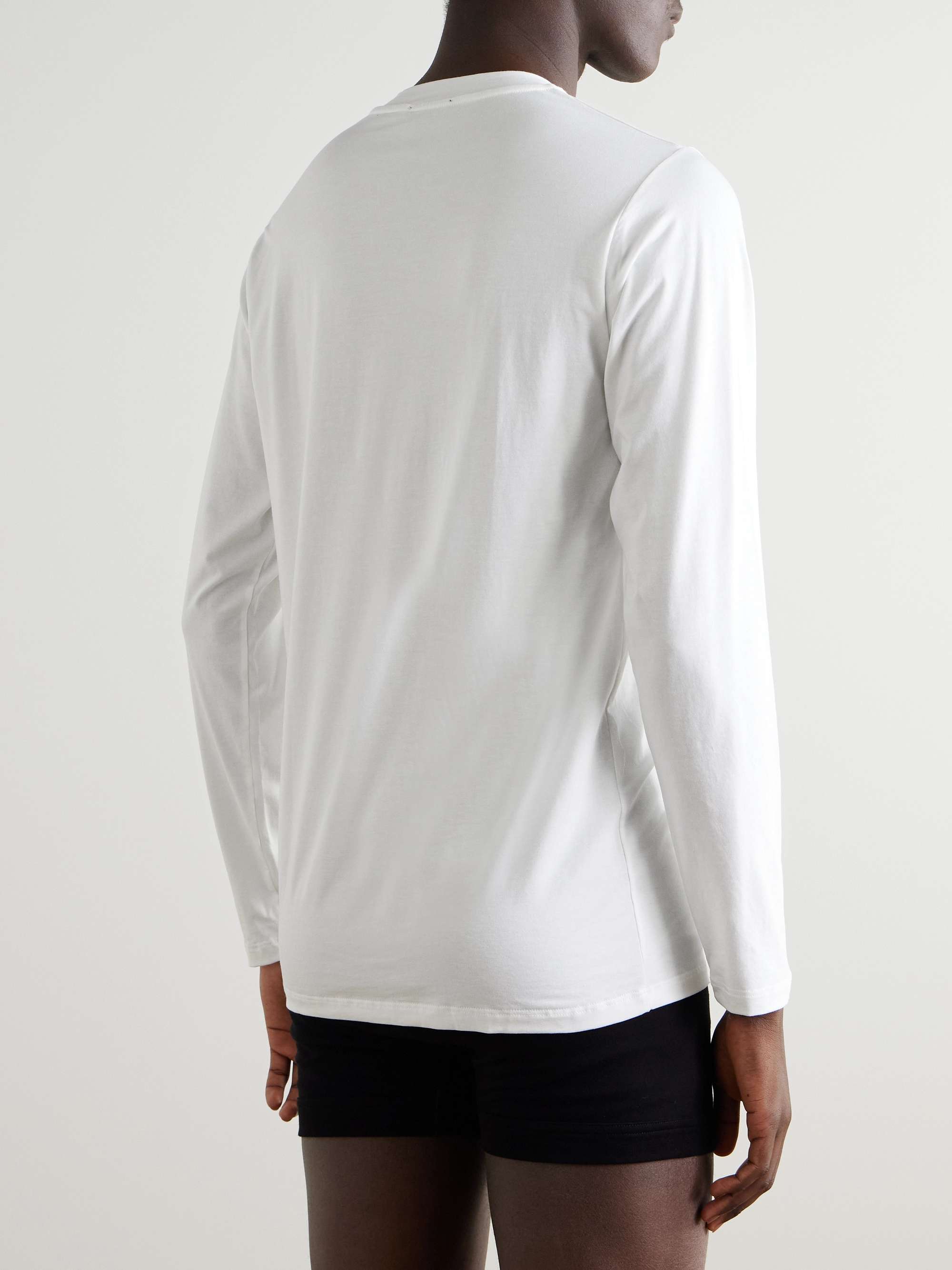 Stretch Cotton and Modal-Blend Jersey T-Shirt view