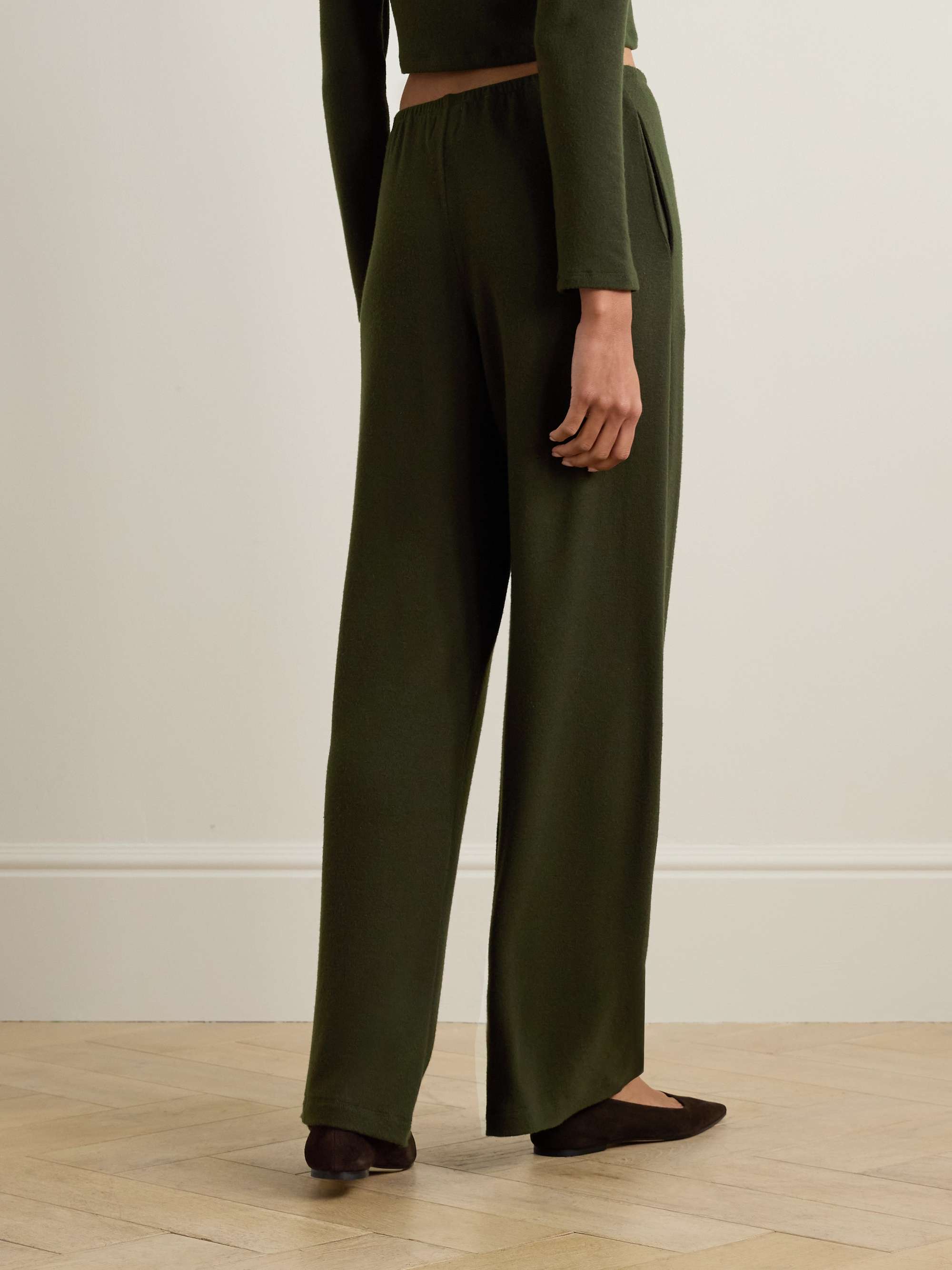 Lauren jersey flared track pants view