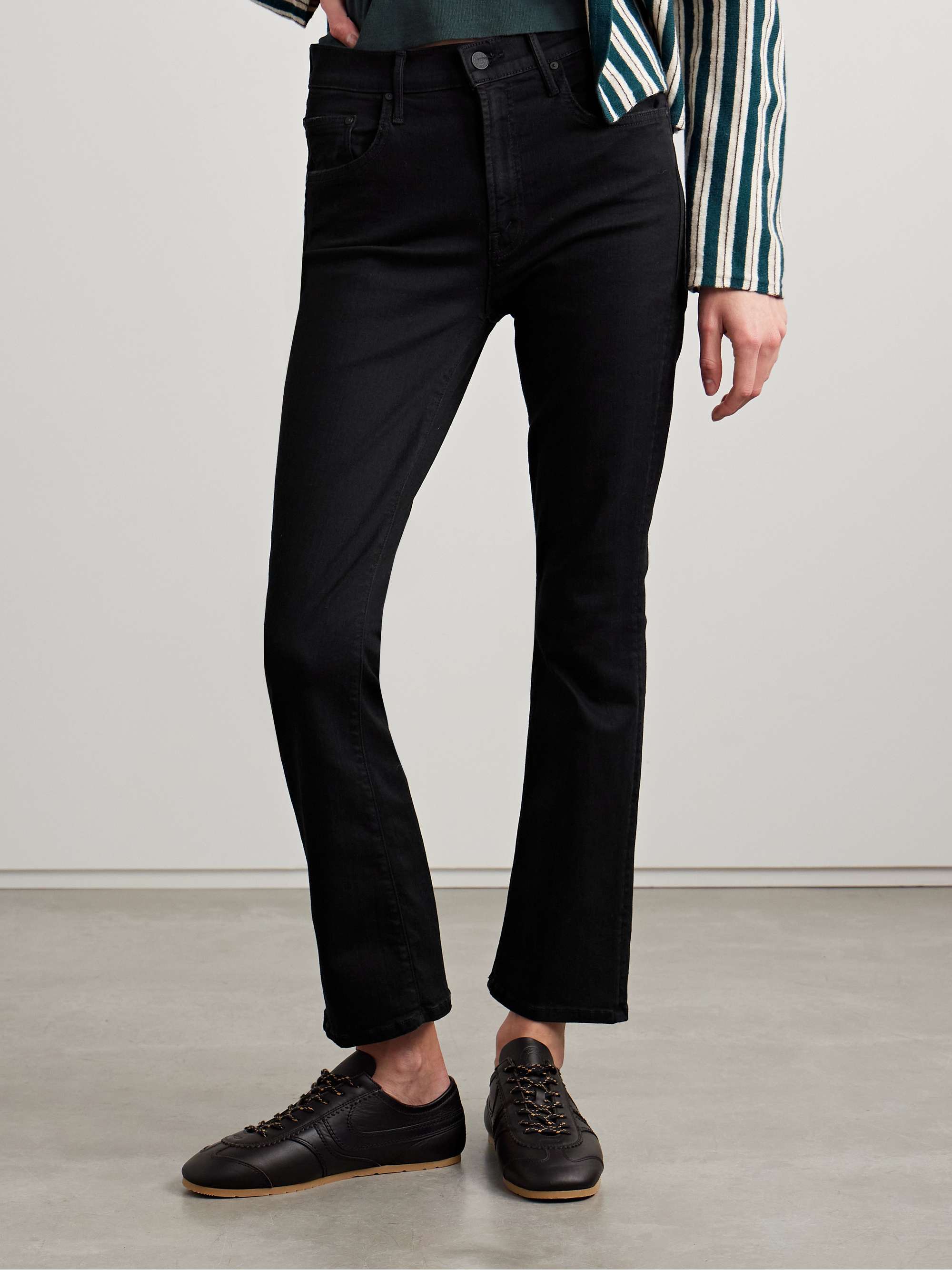 The Insider cropped high-rise bootcut jeans view