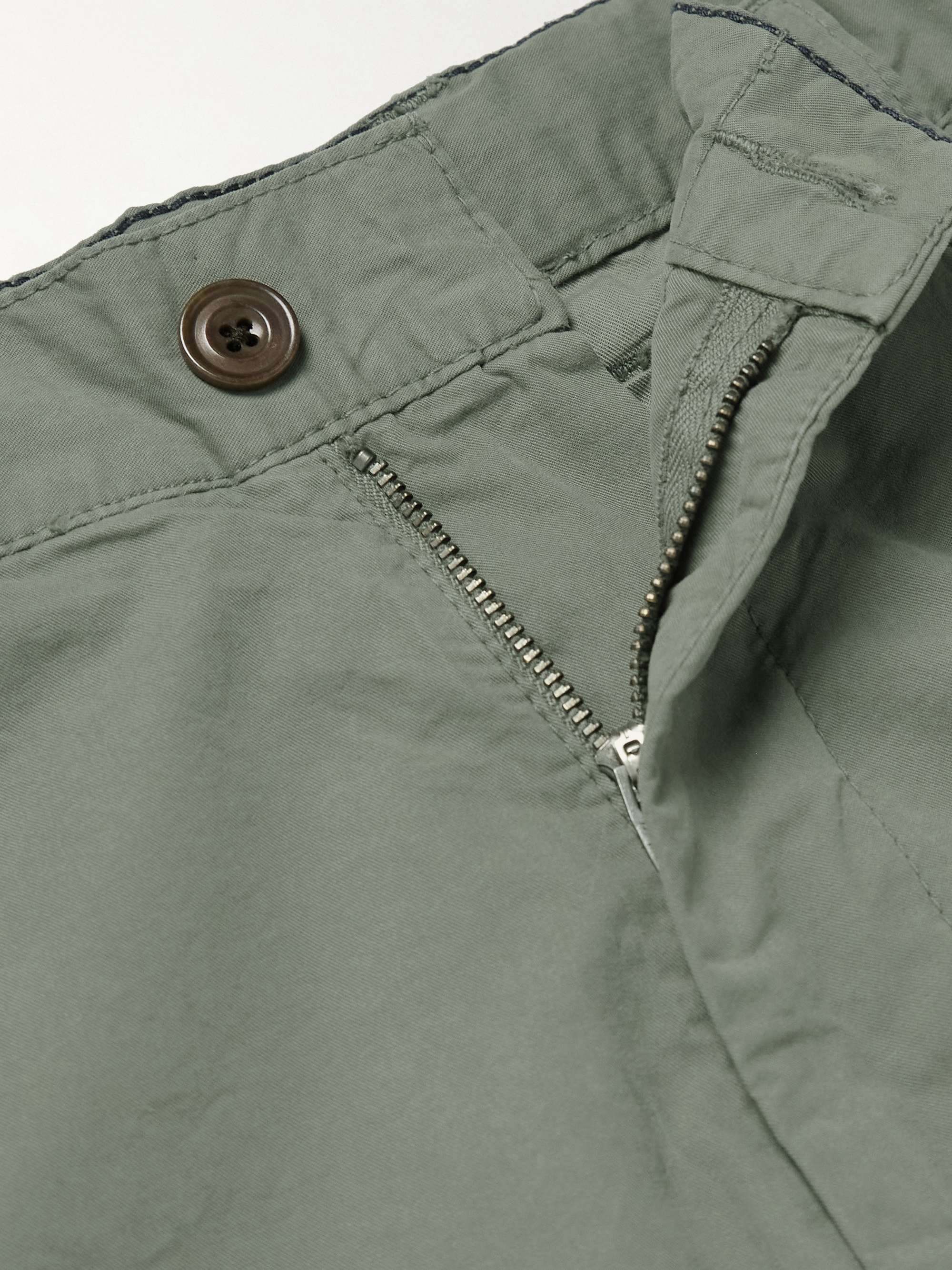 Tyron Slim-Fit Straight-Leg Cotton-Twill Trousers view