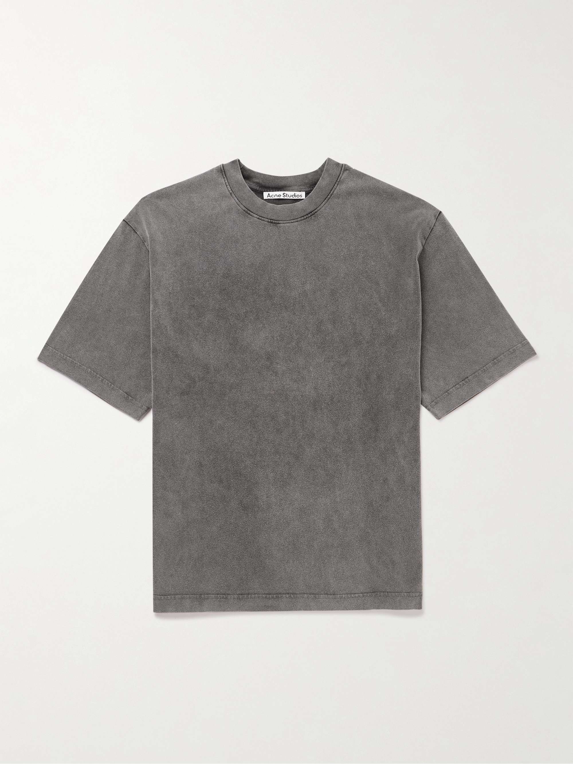 Extorr Logo-Appliquéd Garment-Dyed Cotton-Jersey T-Shirt view