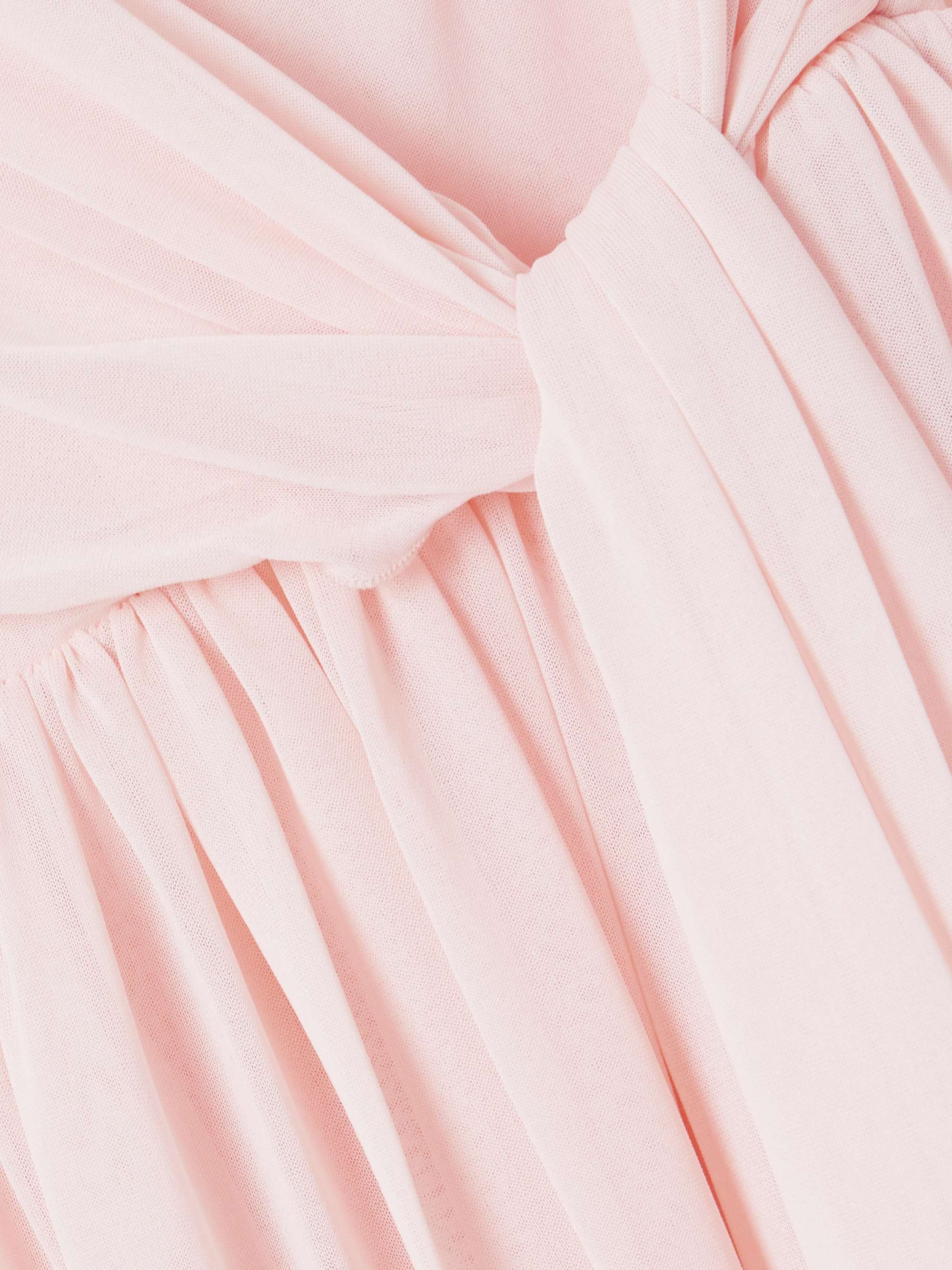 Tie-detailed wrap-effect jersey gown view