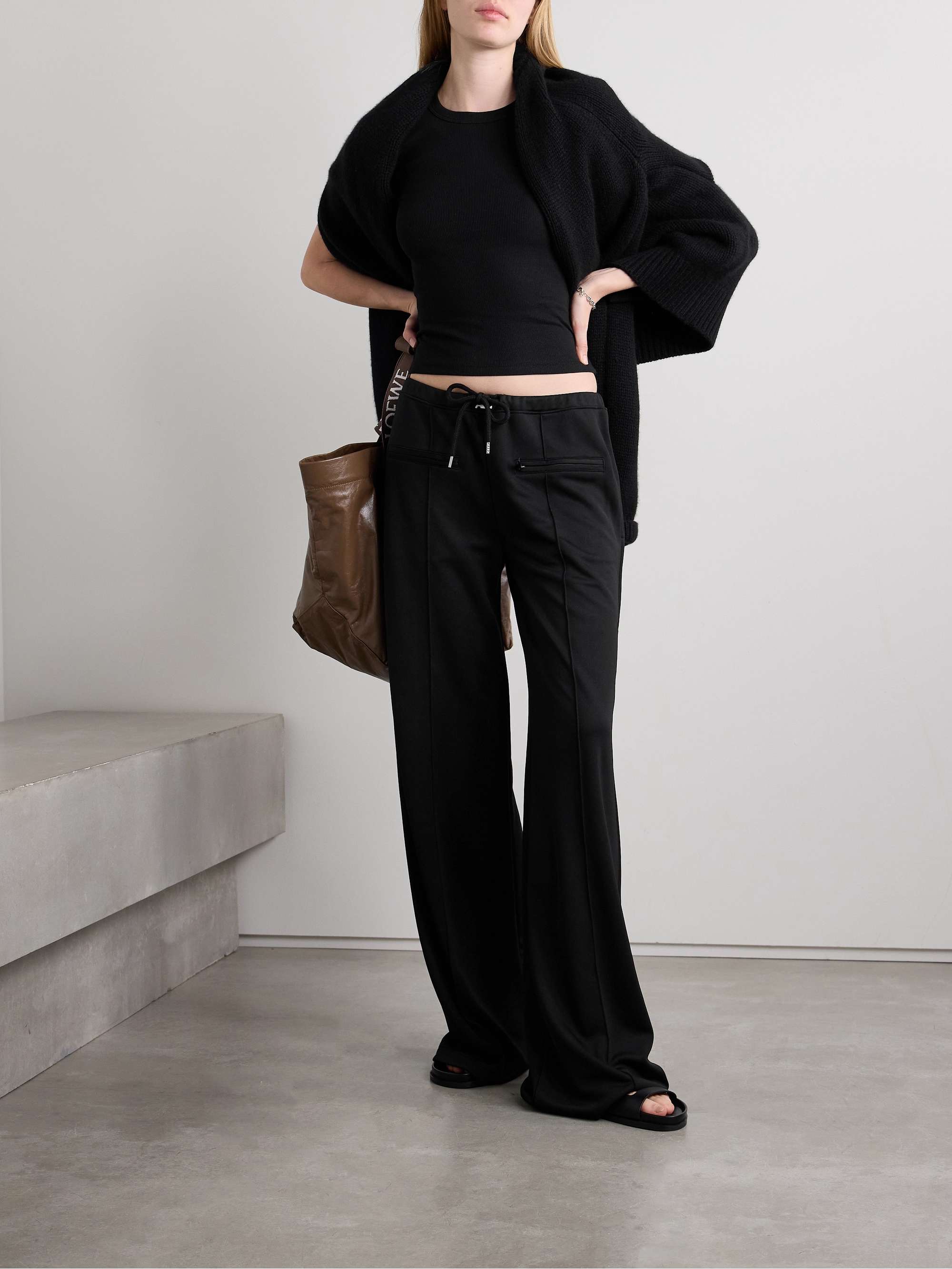 Kelly ribbed cotton-blend jersey T-shirt view