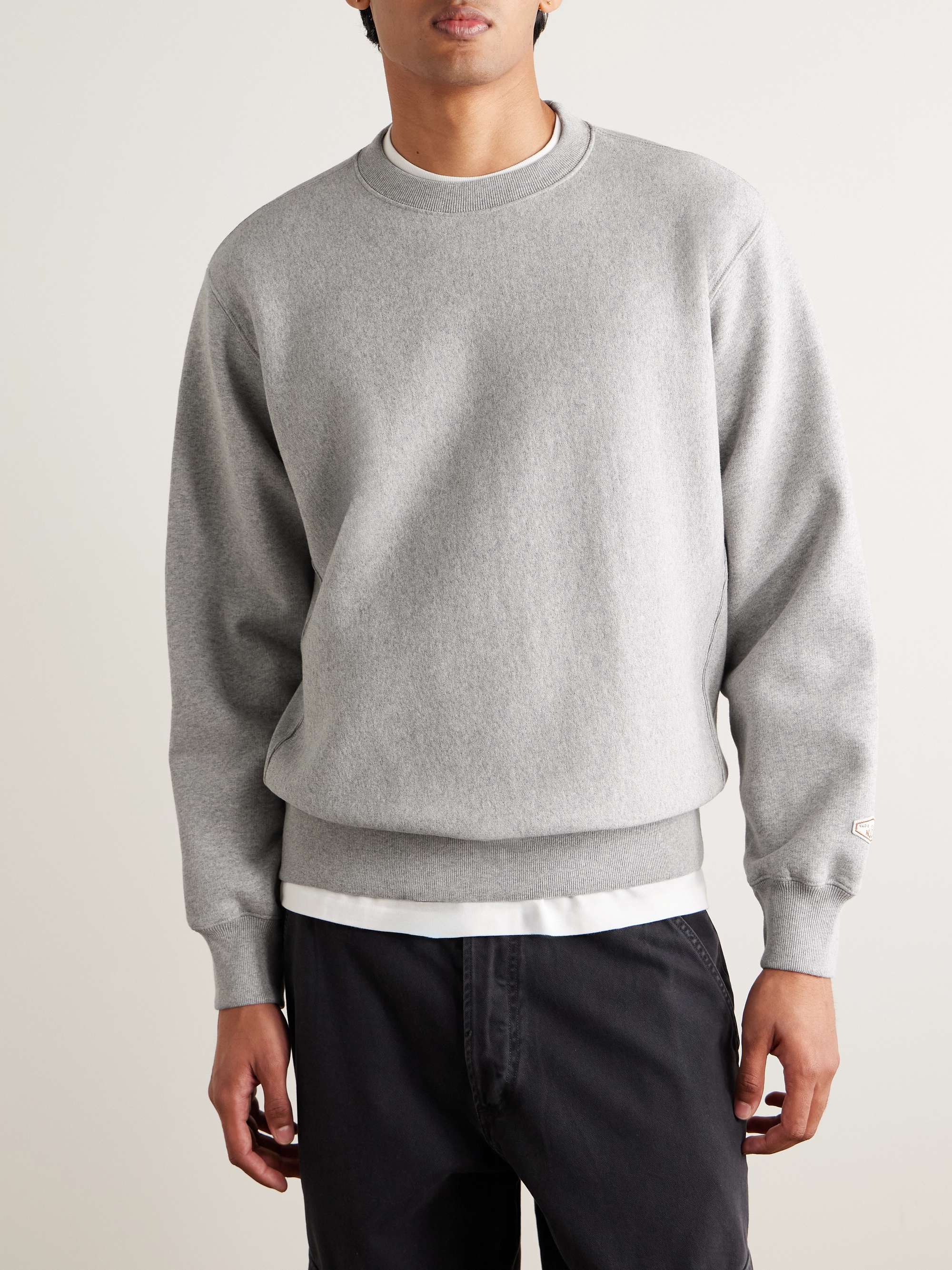 Hasse Logo-Appliquéd Cotton-Blend Jersey Sweatshirt view