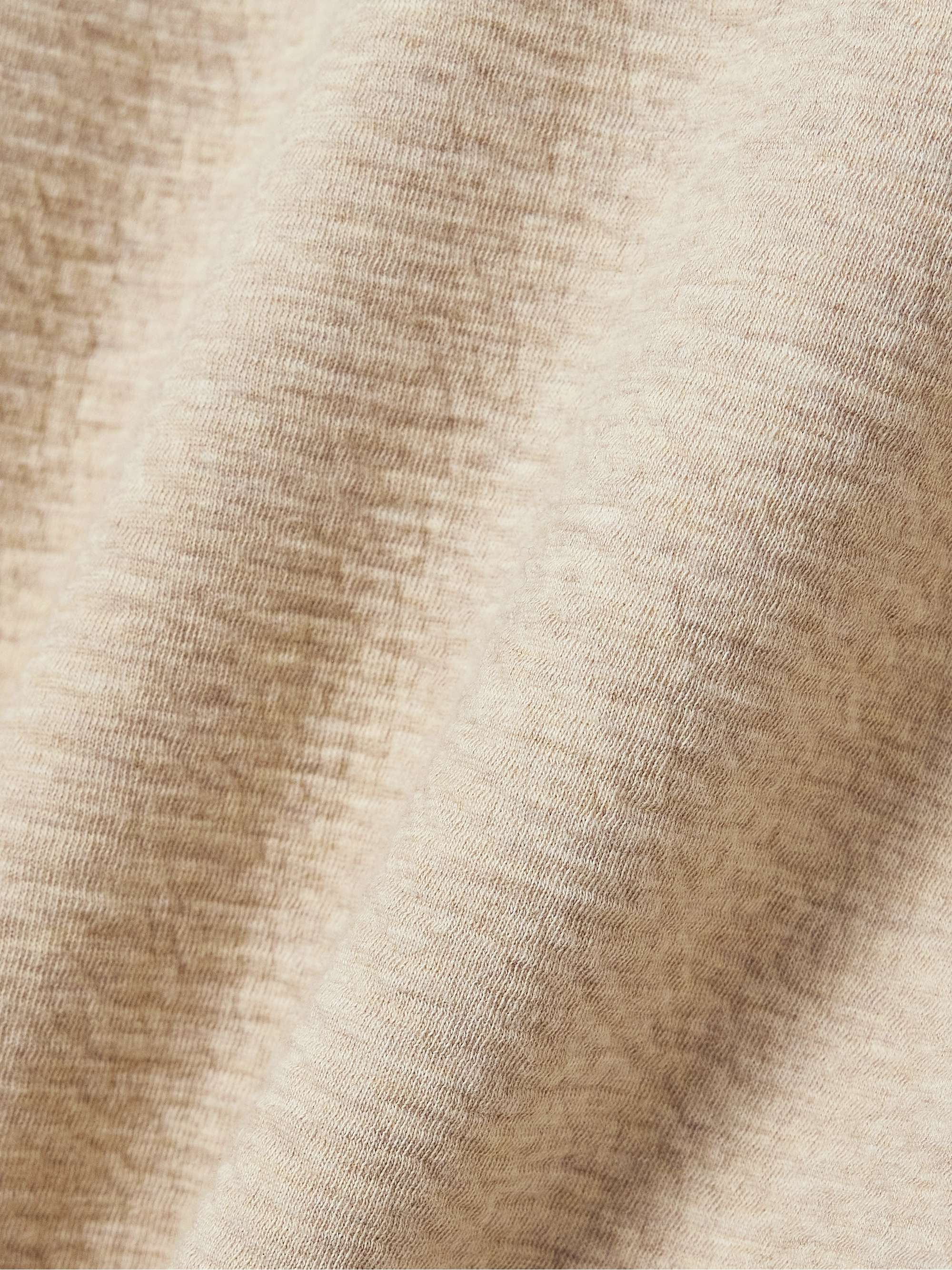 Genevieve striped cotton-blend cloqué polo shirt view