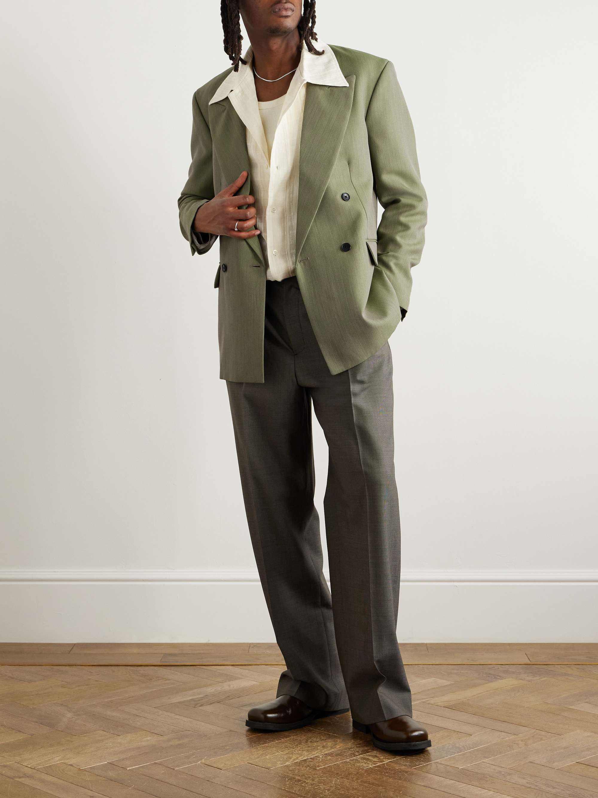Pico Double-Breasted Wool Blazer view