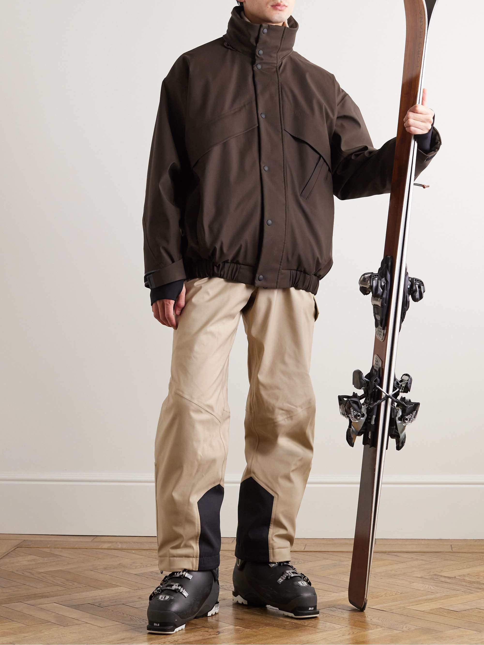 Lech Padded Storm System® Virgin Wool-Blend Hooded Ski Jacket view