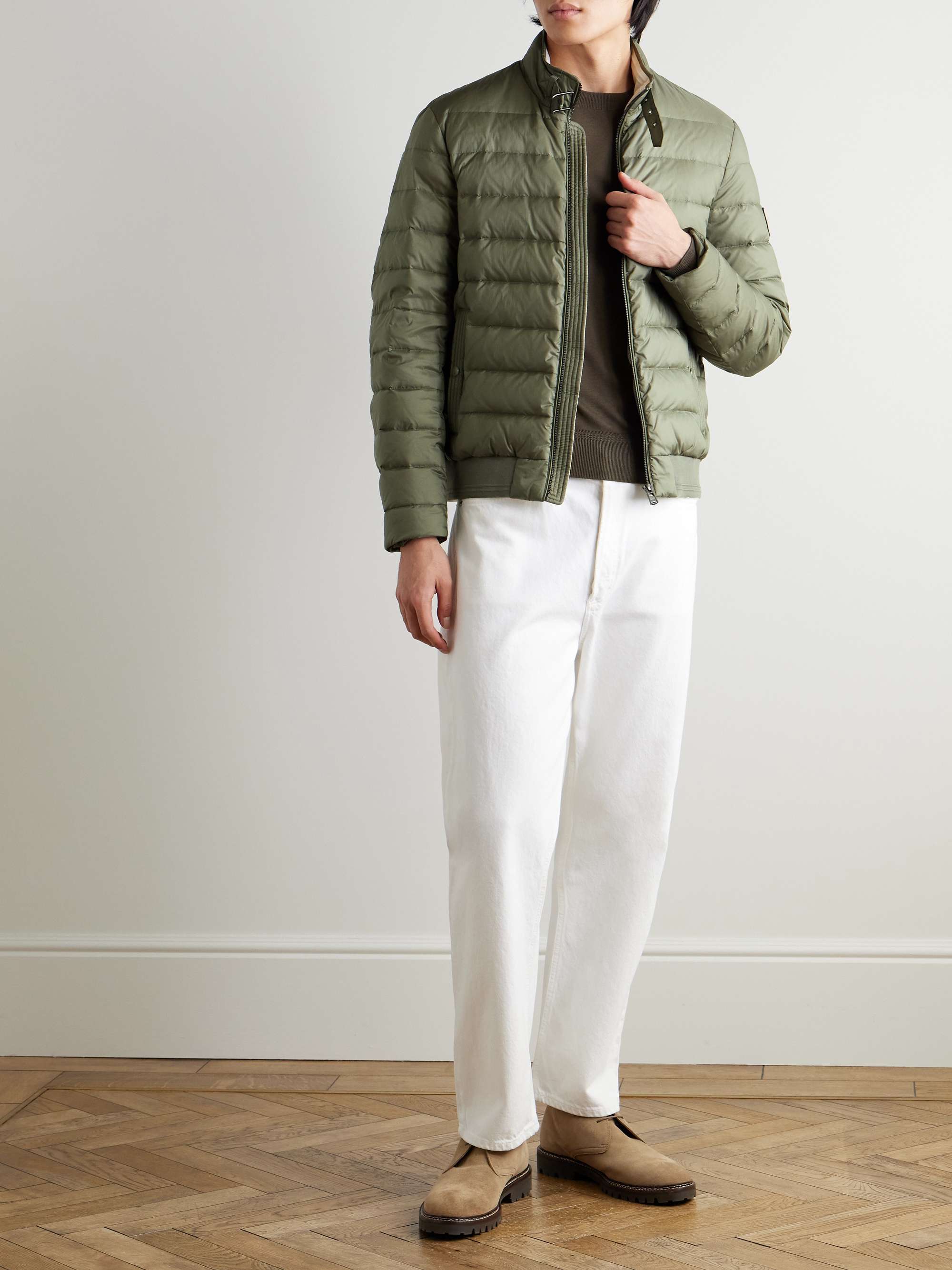 Circuit Logo-Appliquéd Quilted Recycled-Shell Down Jacket view