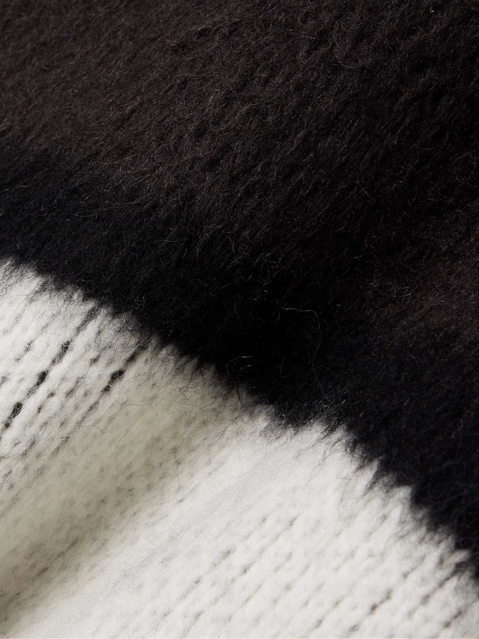 Martina oversized ribbed cashmere and mohair-blend sweater view