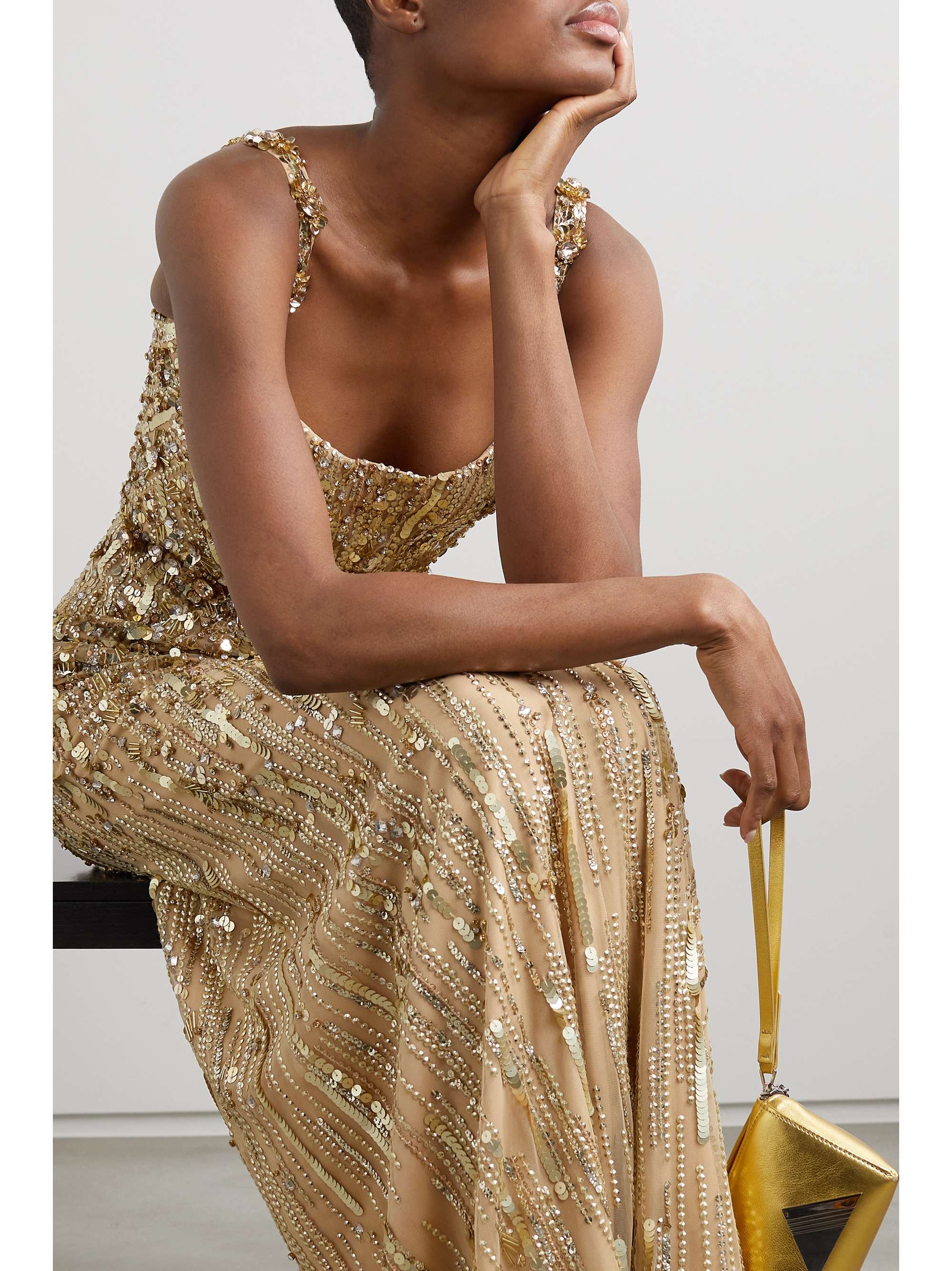Bright Gem embellished tulle gown view
