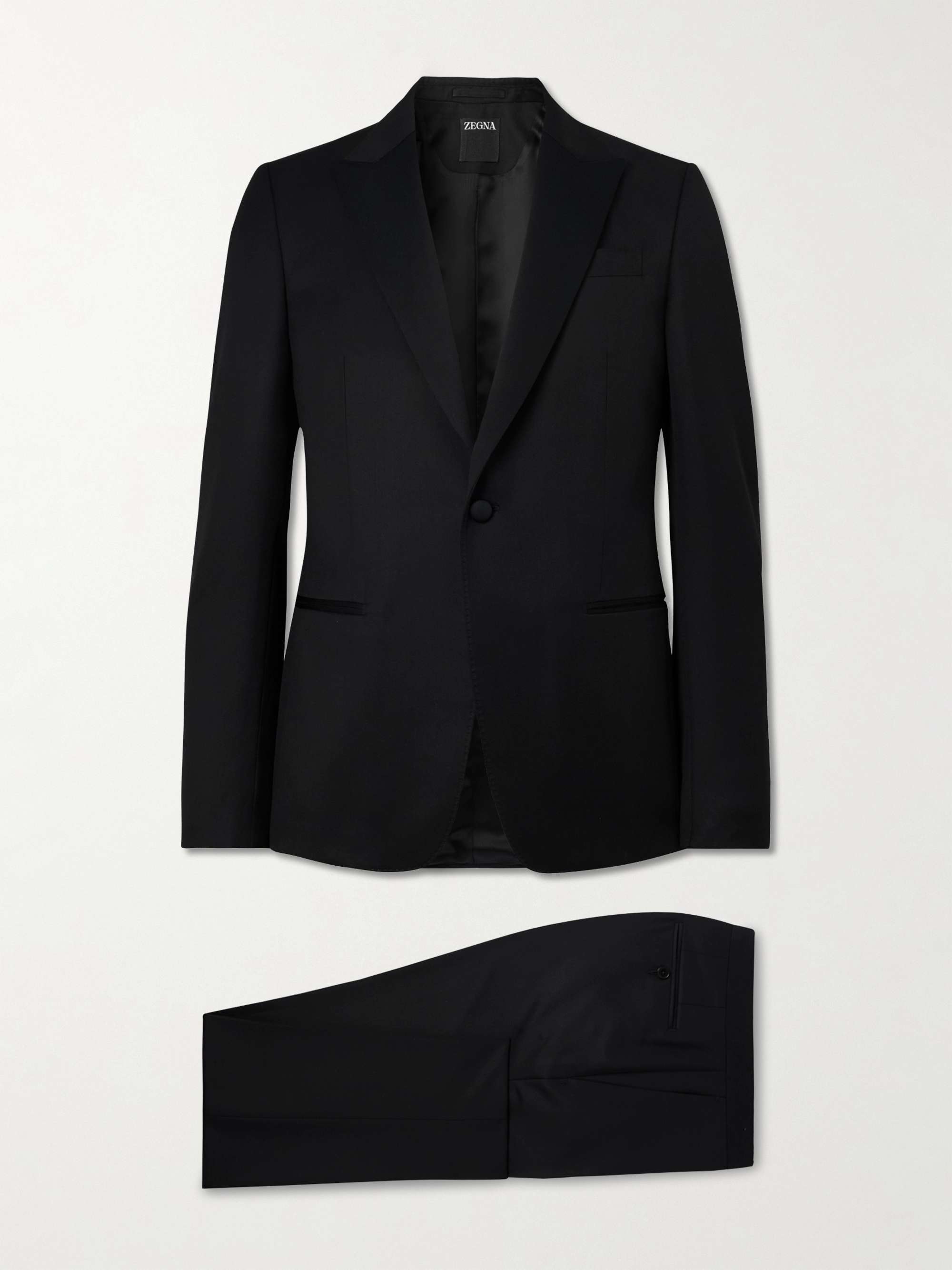 Slim-Fit Satin-Trimmed Wool and Mohair-Blend Tuxedo view