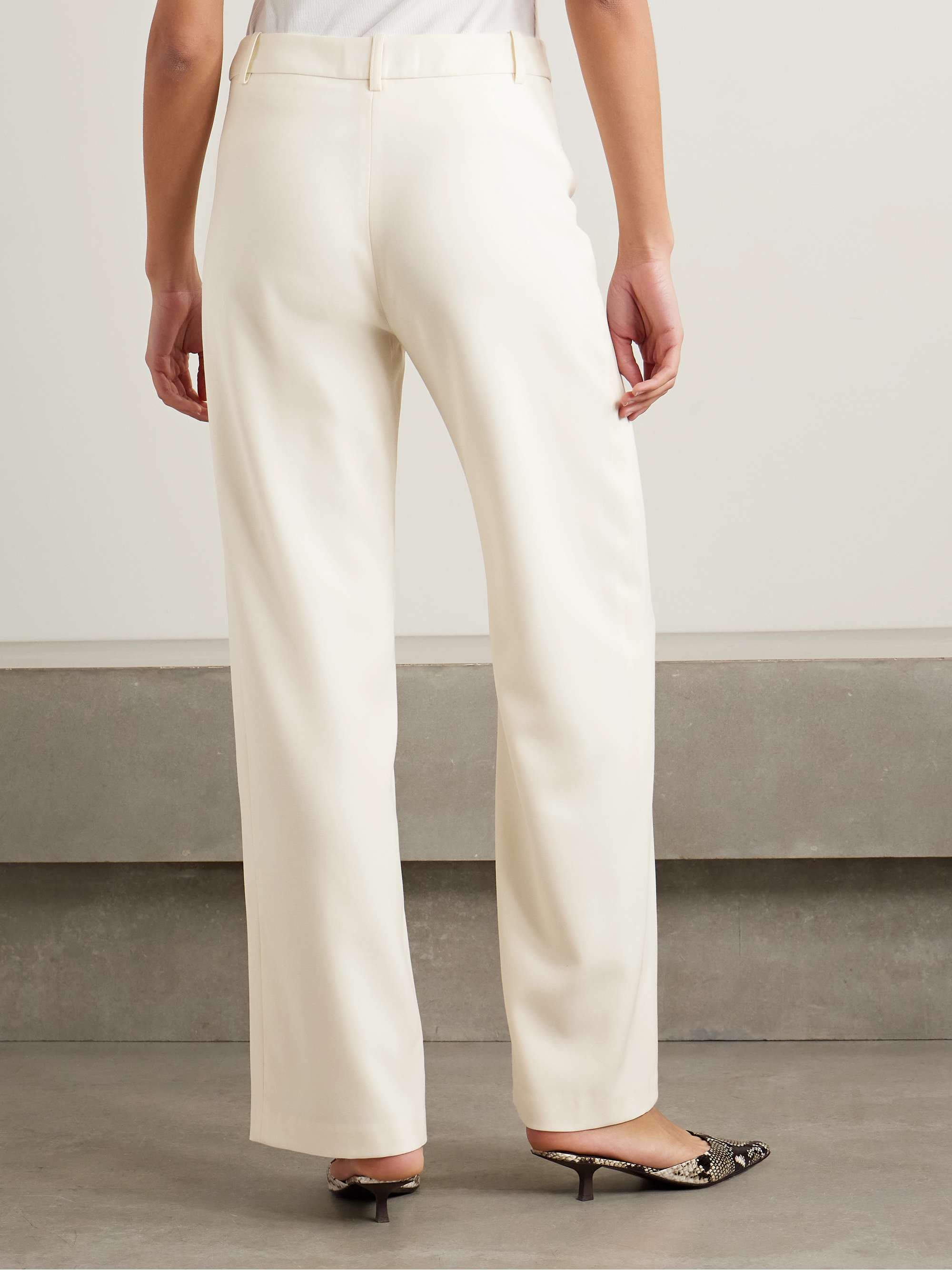 Alice wool-crepe straight-leg pants view