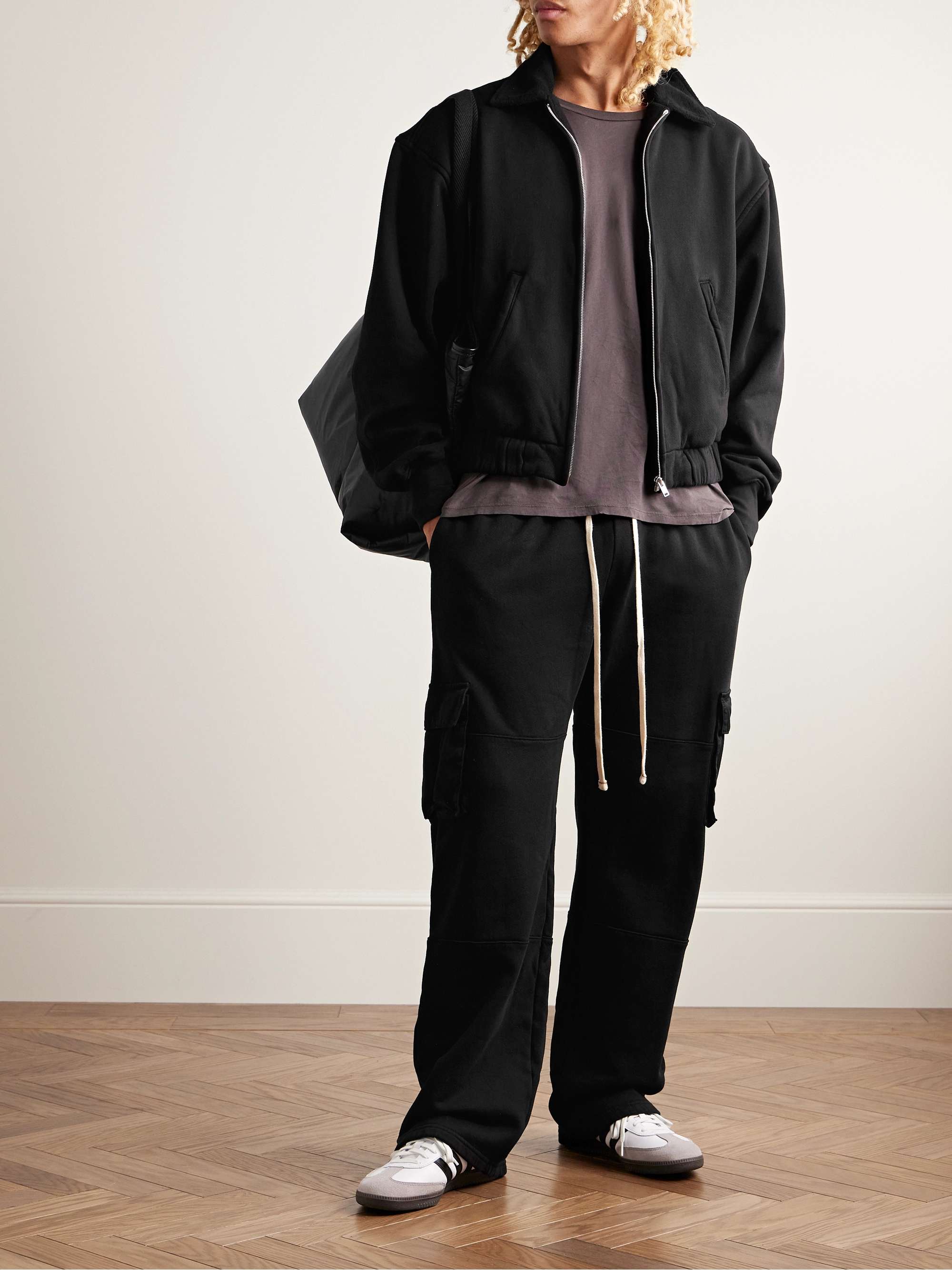 Cotton-Jersey Bomber Jacket view