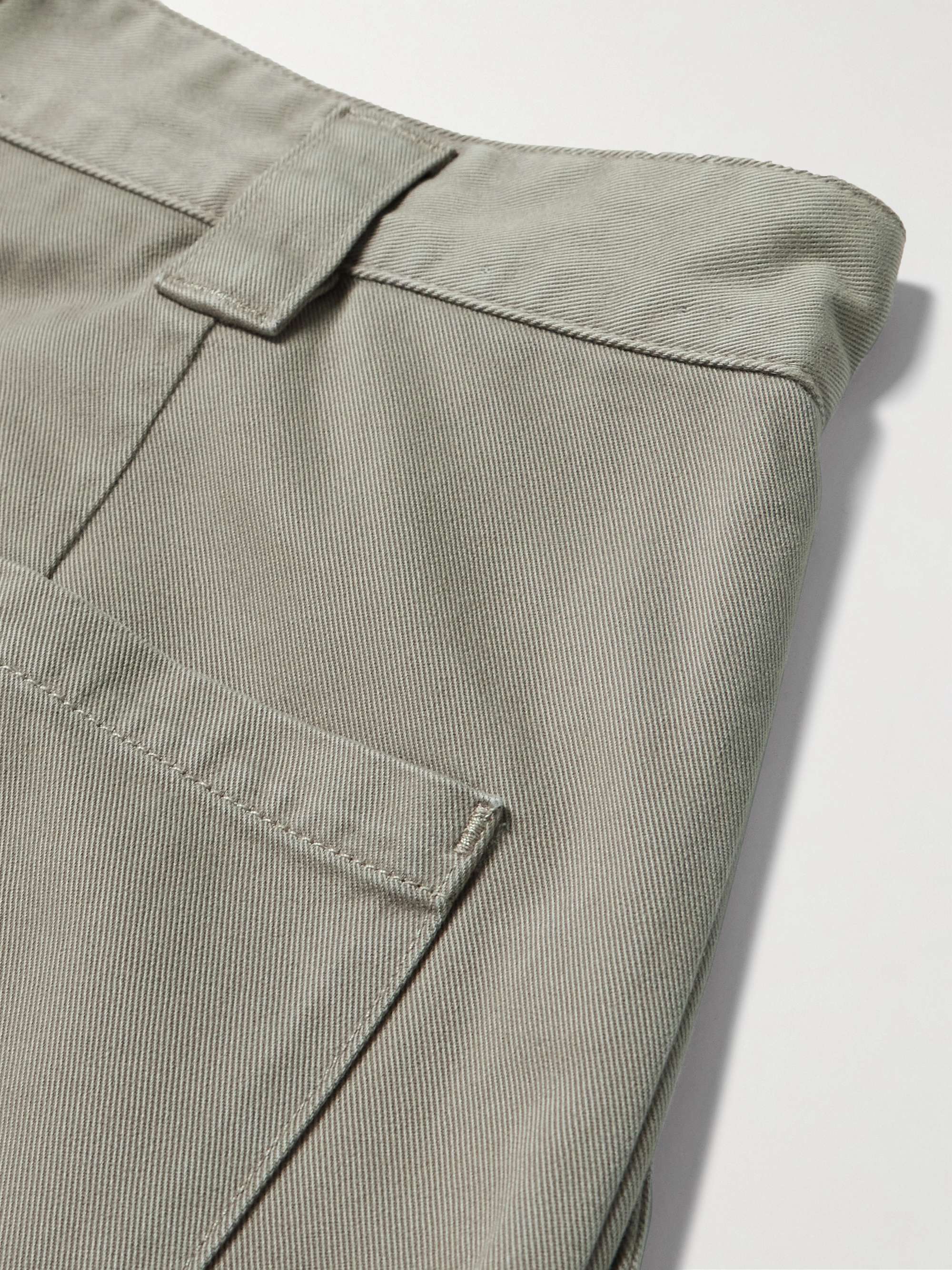 Gaius Tapered Pleated Regenerative Cotton-Twill Chinos view