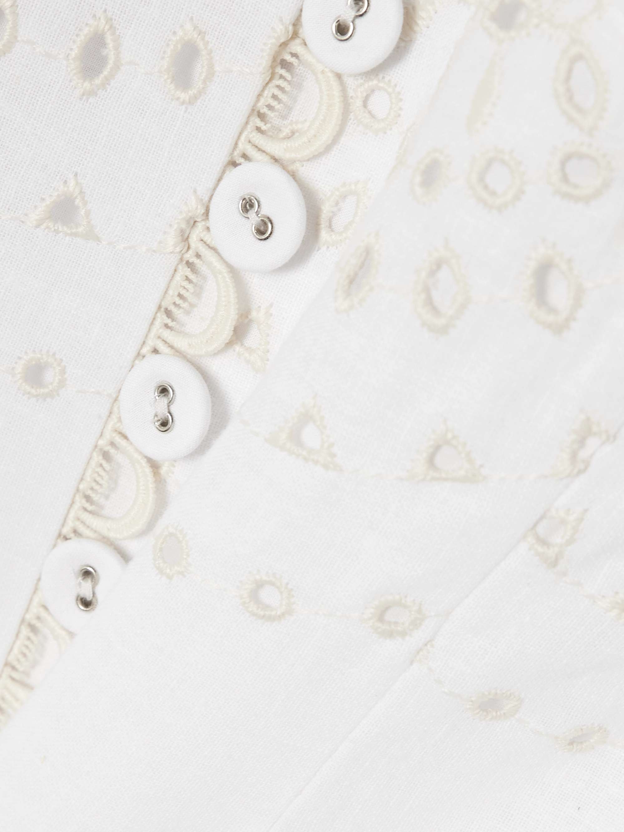 Catta scalloped broderie anglaise cotton-blend midi dress view